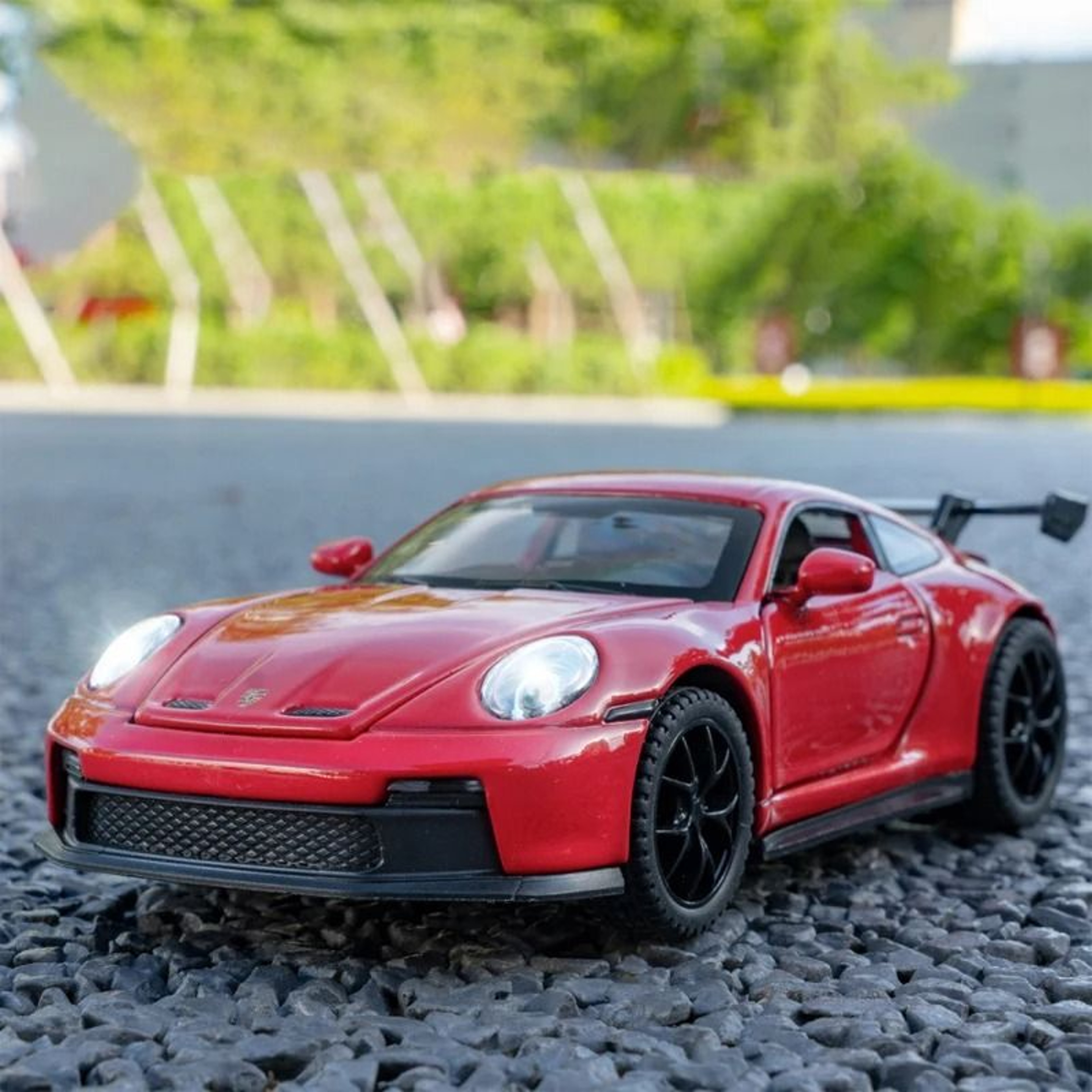 132 GT3 RS Alloy Diecast Sports Car Model With Light And Sound Toy 2