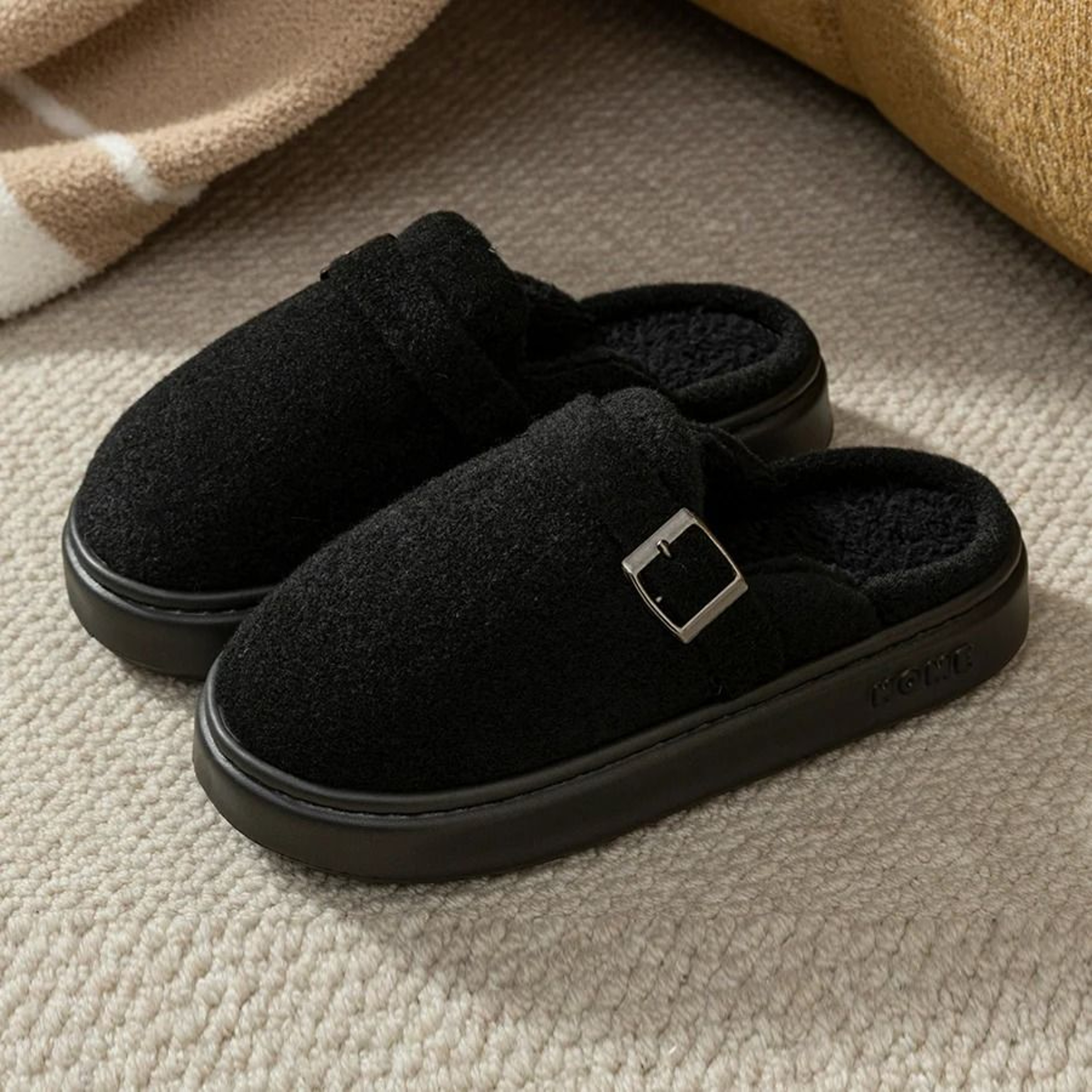 Winter Warm Indoor Outdoor Slippers For Women Soft Sole Non Slip Home Shoes 0
