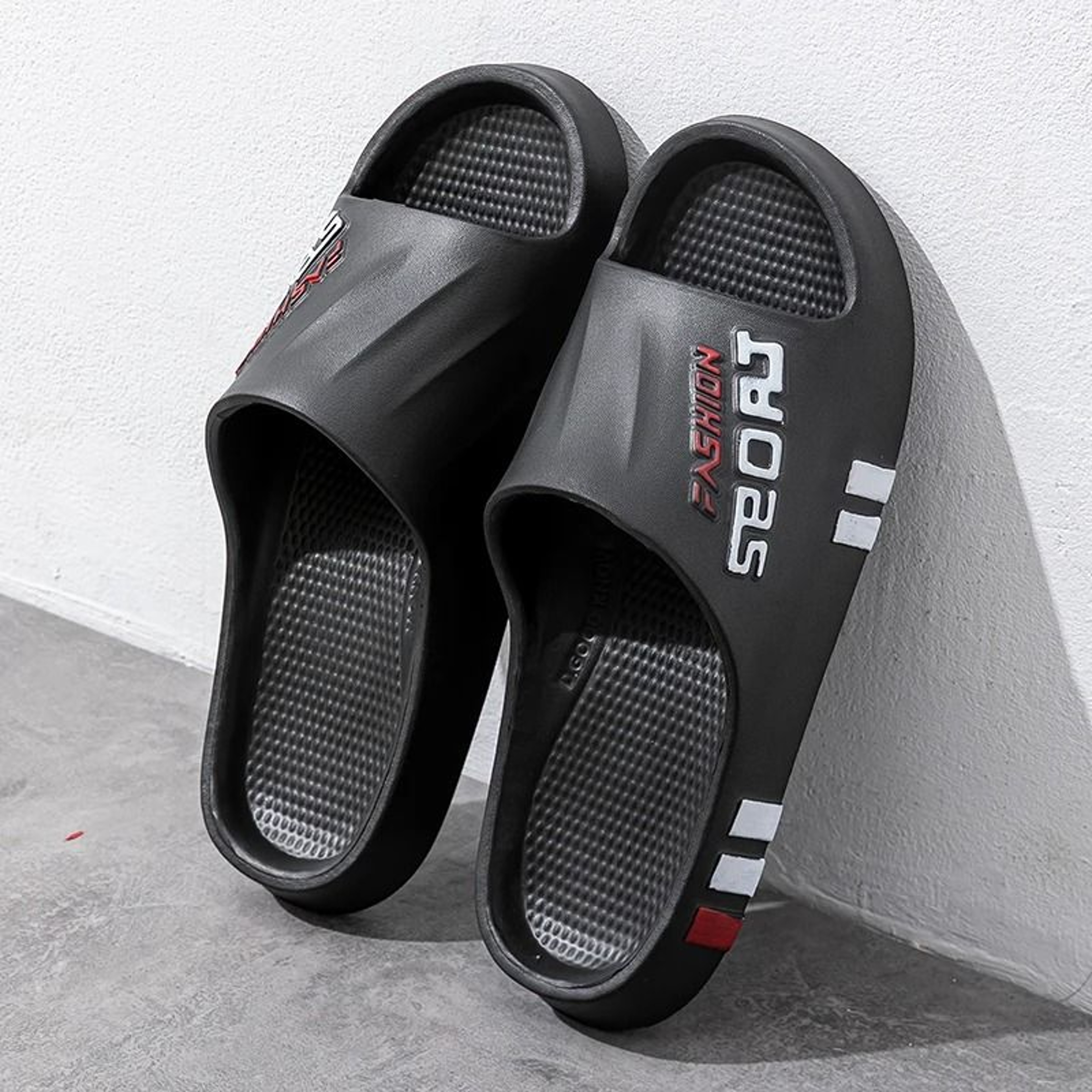 Mens Summer Sport Slippers Soft Sole Non Slip Indoor Outdoor Home Shoes 1