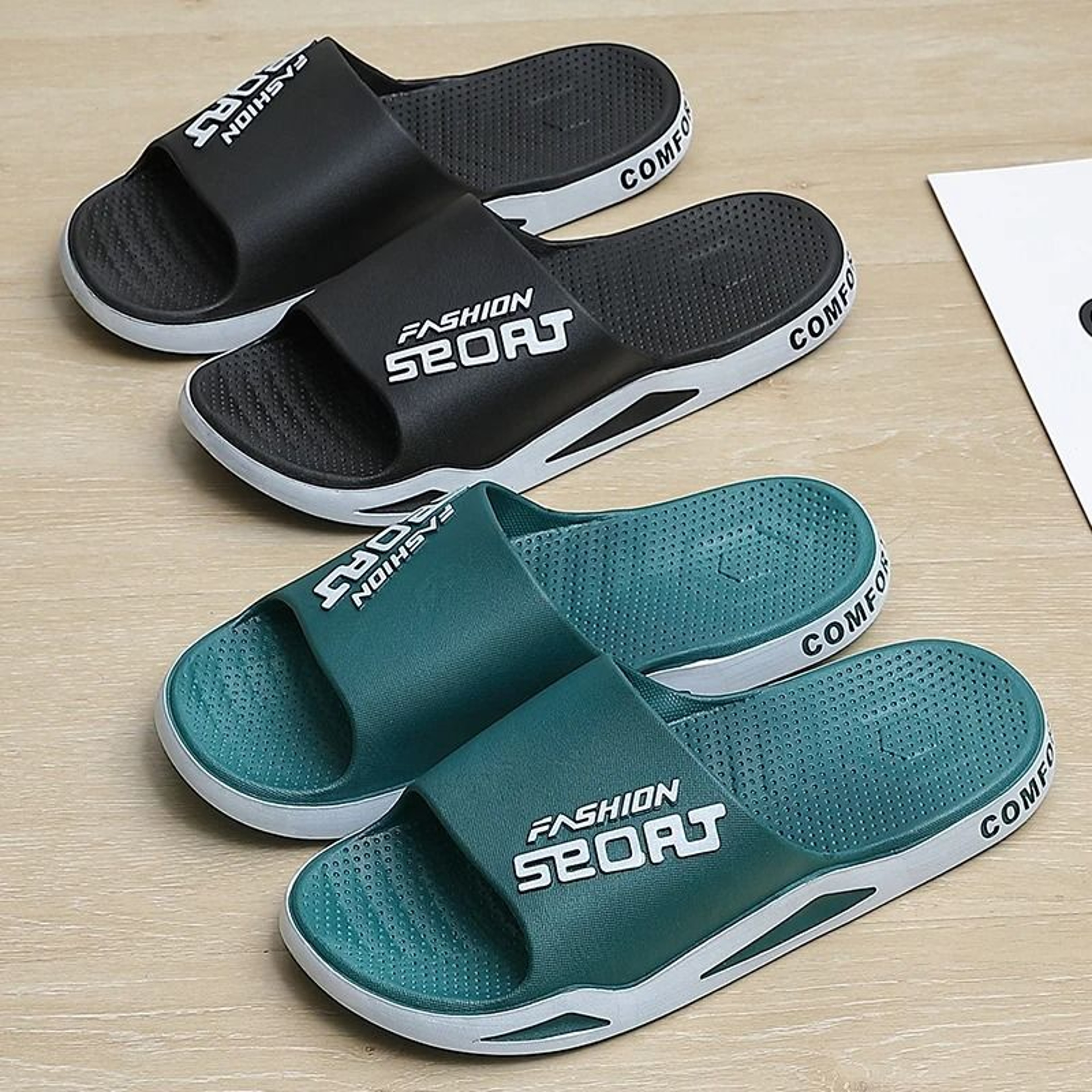 Mens Summer Sport Comfort Slides Thick Sole Breathable Slippers 5