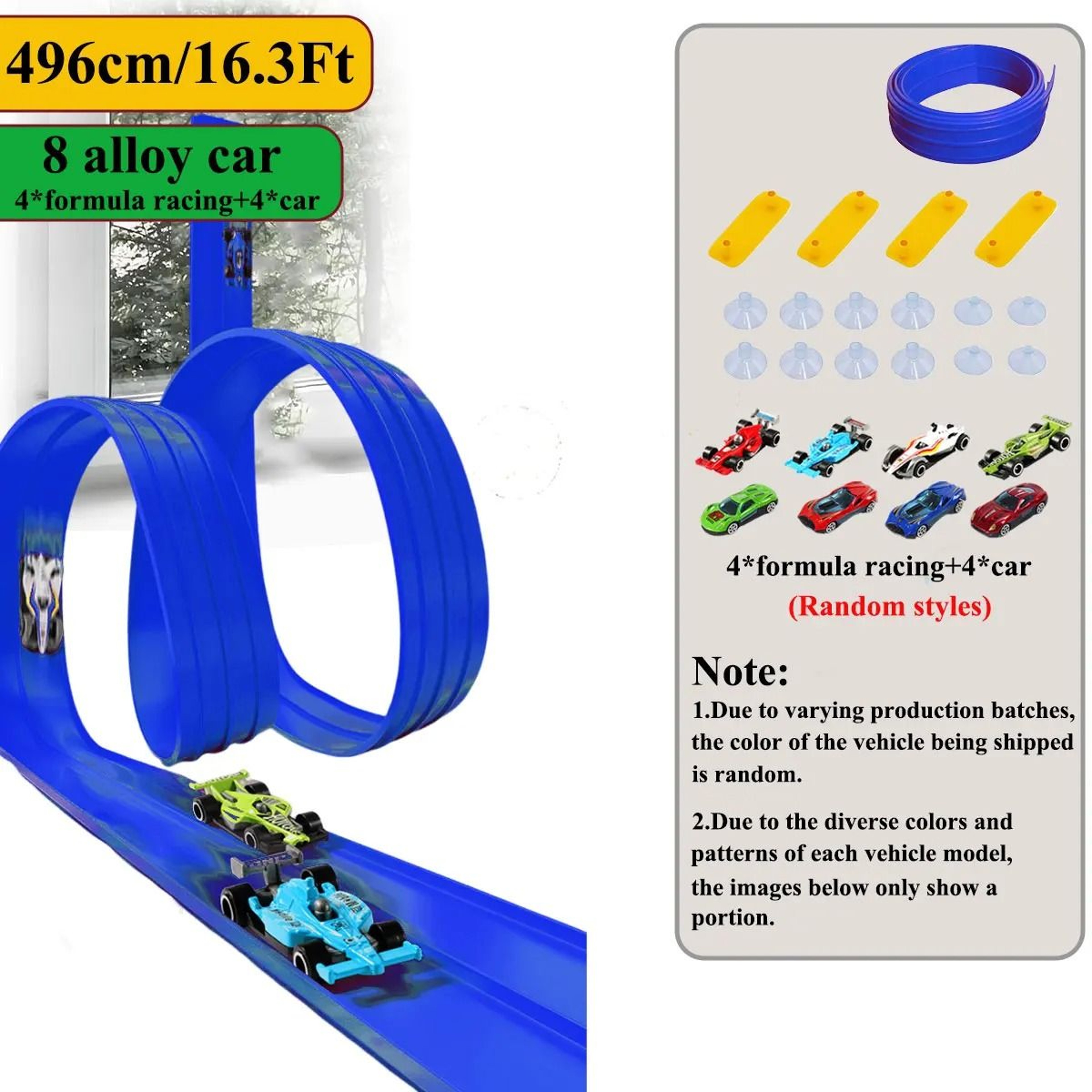 Flexible Racing Track Toy With Mini Car DIY Rail Playset For Kids 2
