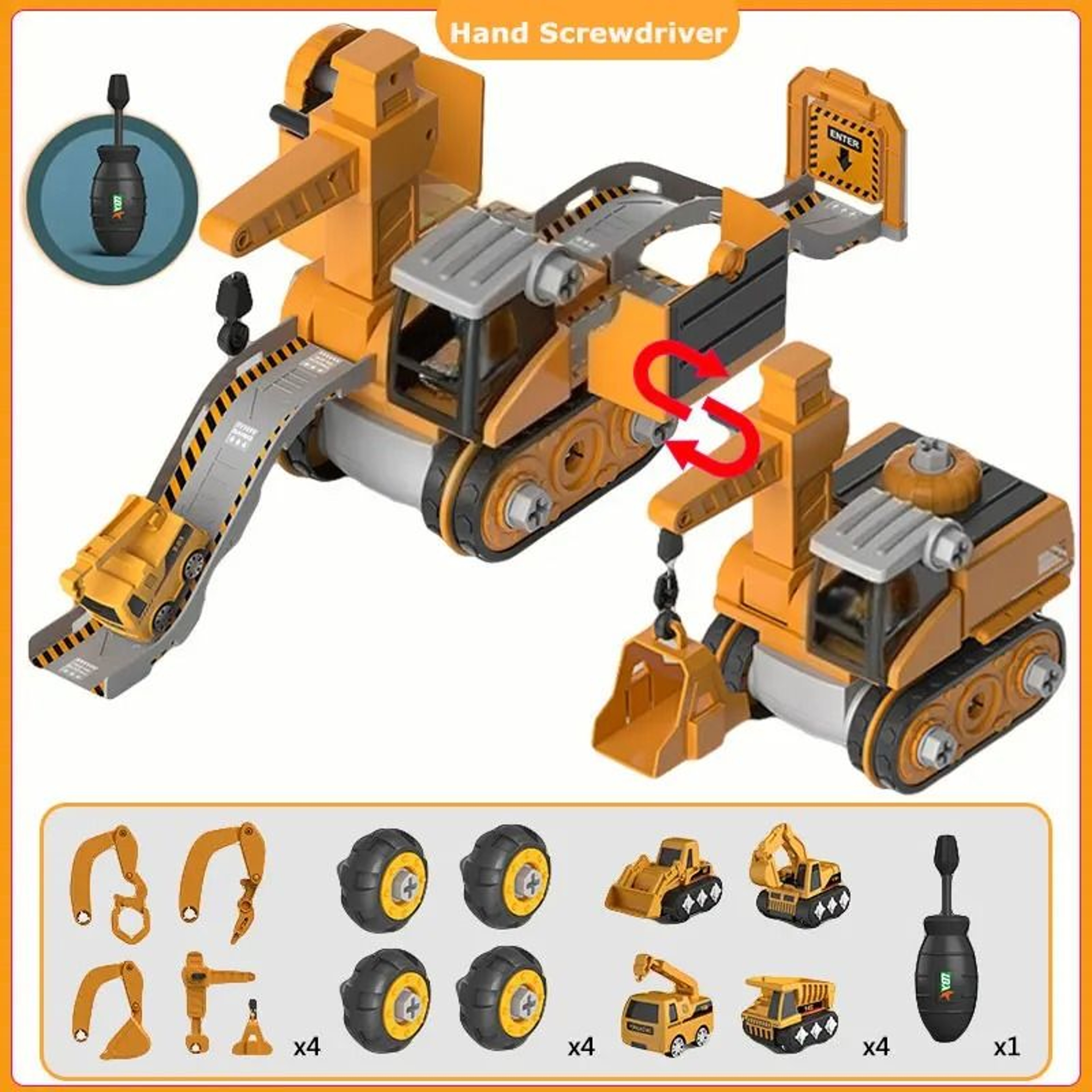 Kids Electric Drill Tool Set Engineering Building Toy For Children 4