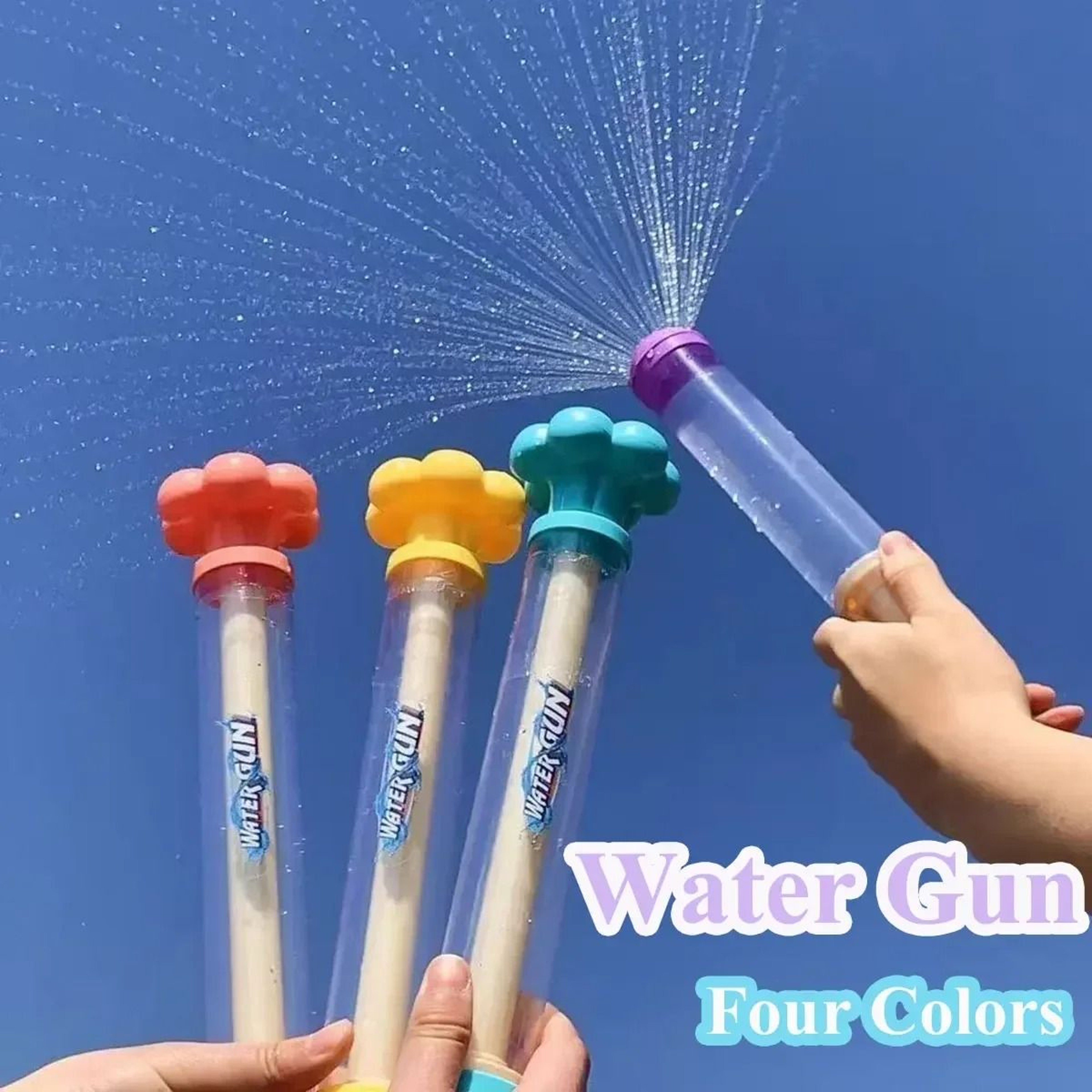 Fireworks Spray Pull Back Water Gun Outdoor Splash Toy For Kids 16