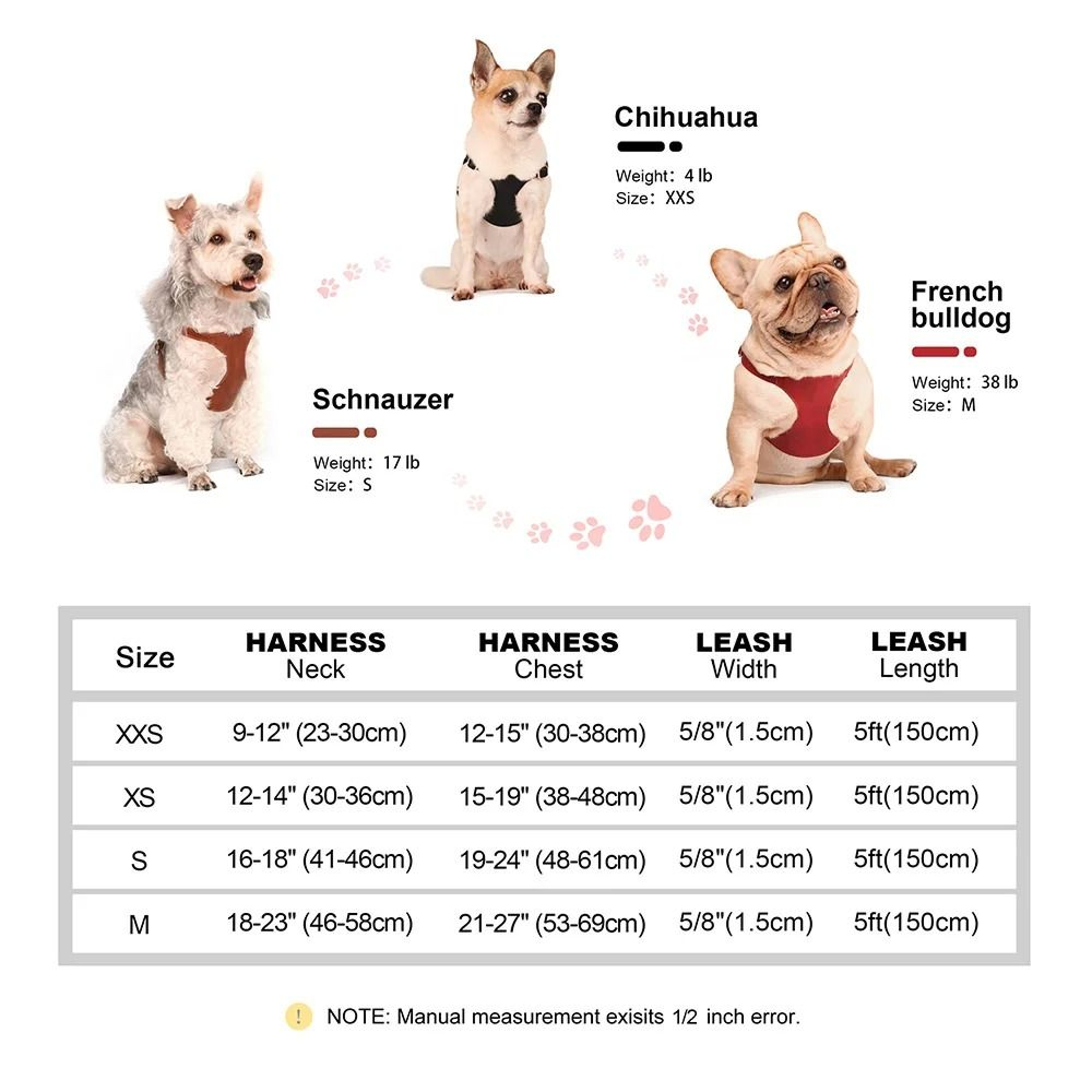 Soft Genuine Leather Dog Harness And Leash Set For Small Medium Pets 7