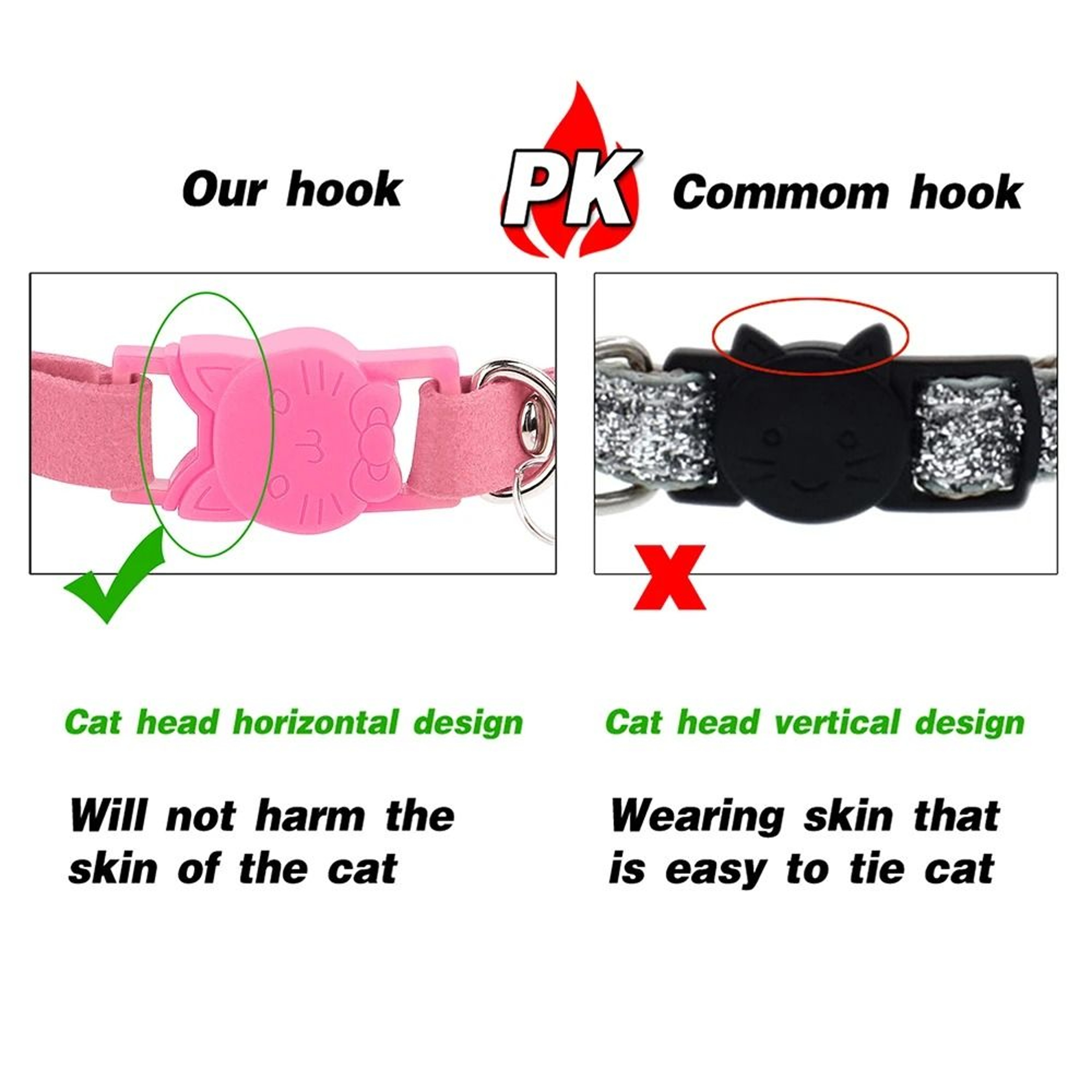 Suede Leather Rhinestone Cat Collar With Bell Breakaway 8