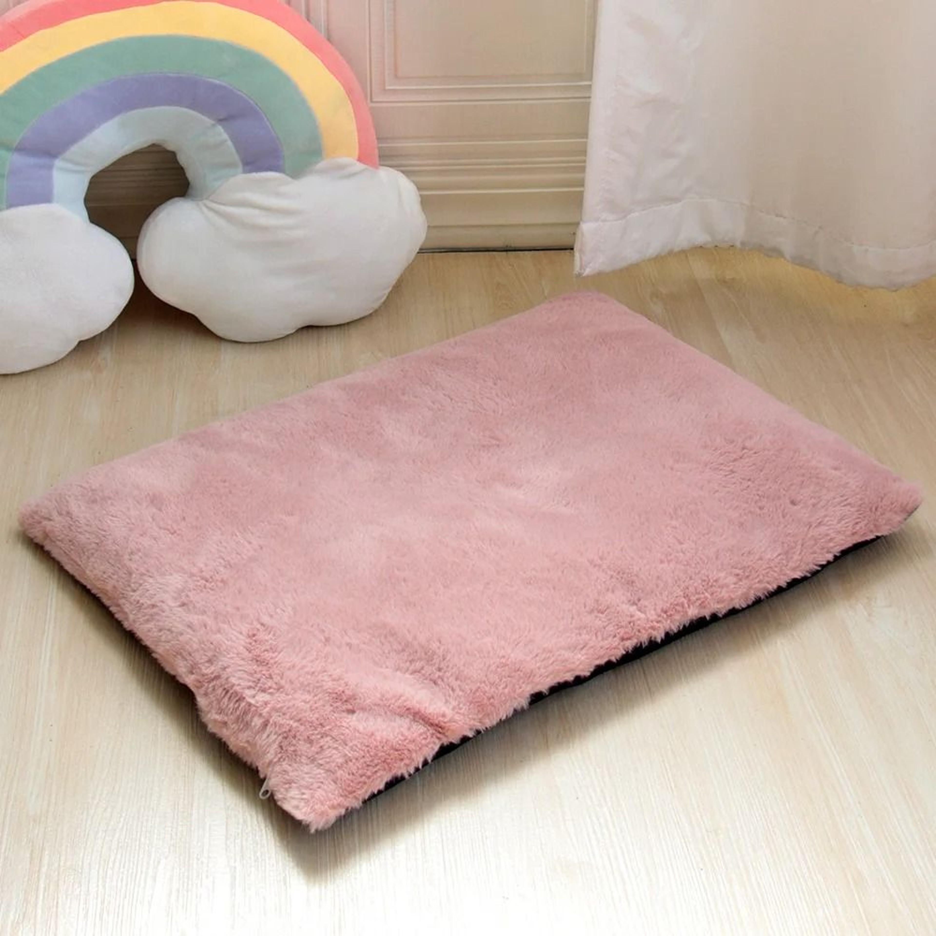Soft Thick Washable Dog Bed Mat With Removable Cushion 3