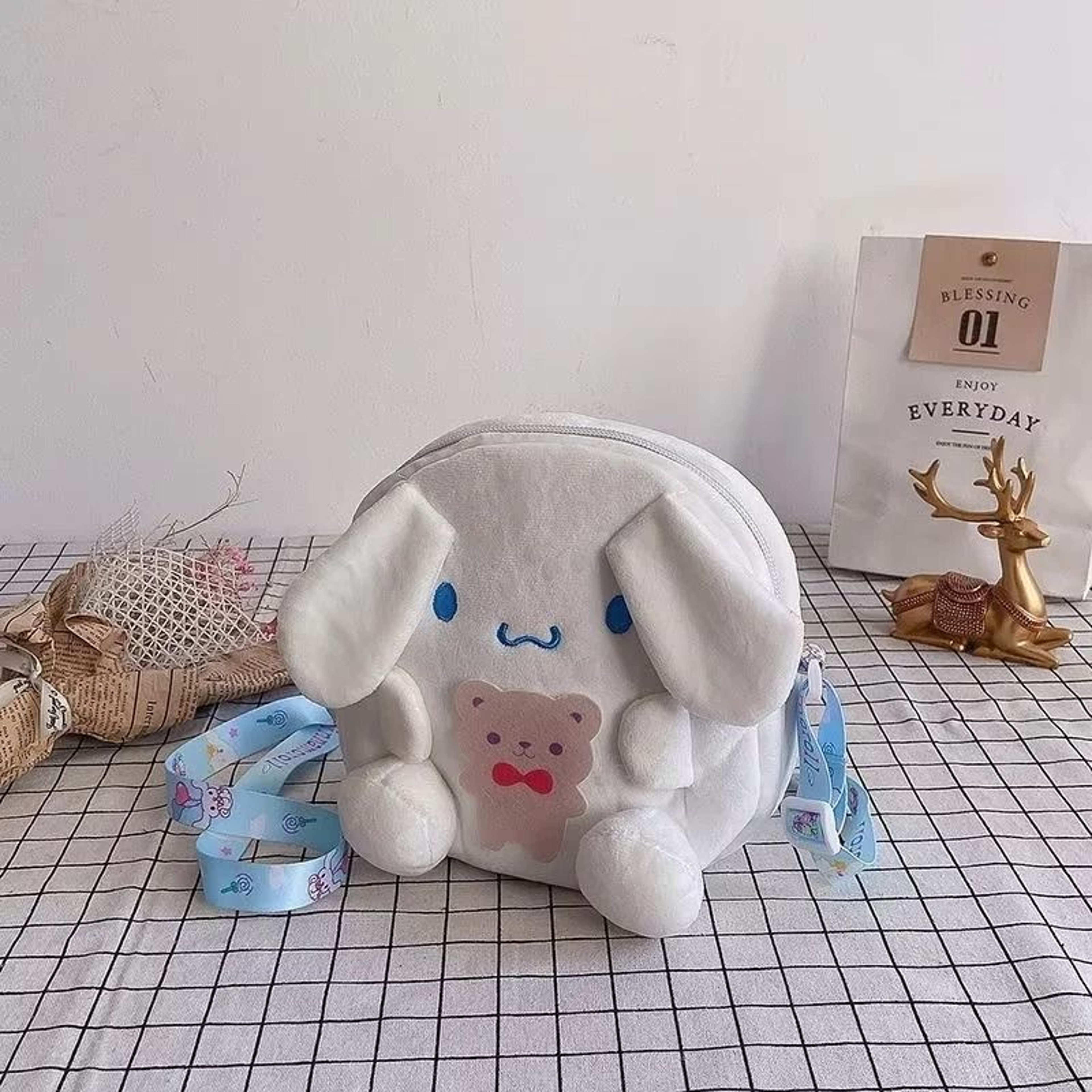 Cute Plush Cartoon Crossbody Bag And Cosmetic Storage Pouch For Women And Girls 6