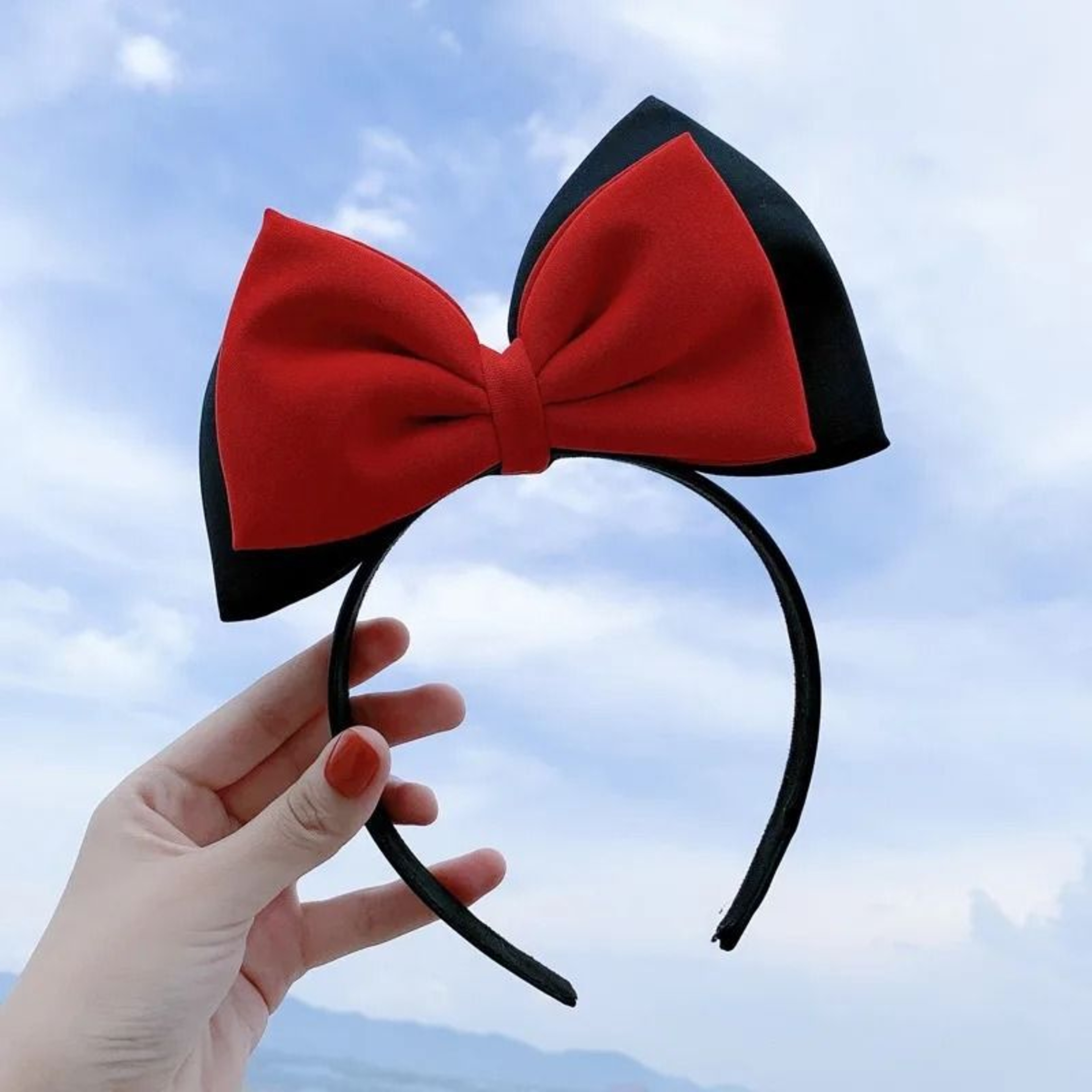 Mickey Mouse Style Sequin Ear Headband Party Hair Hoop For Girls 3