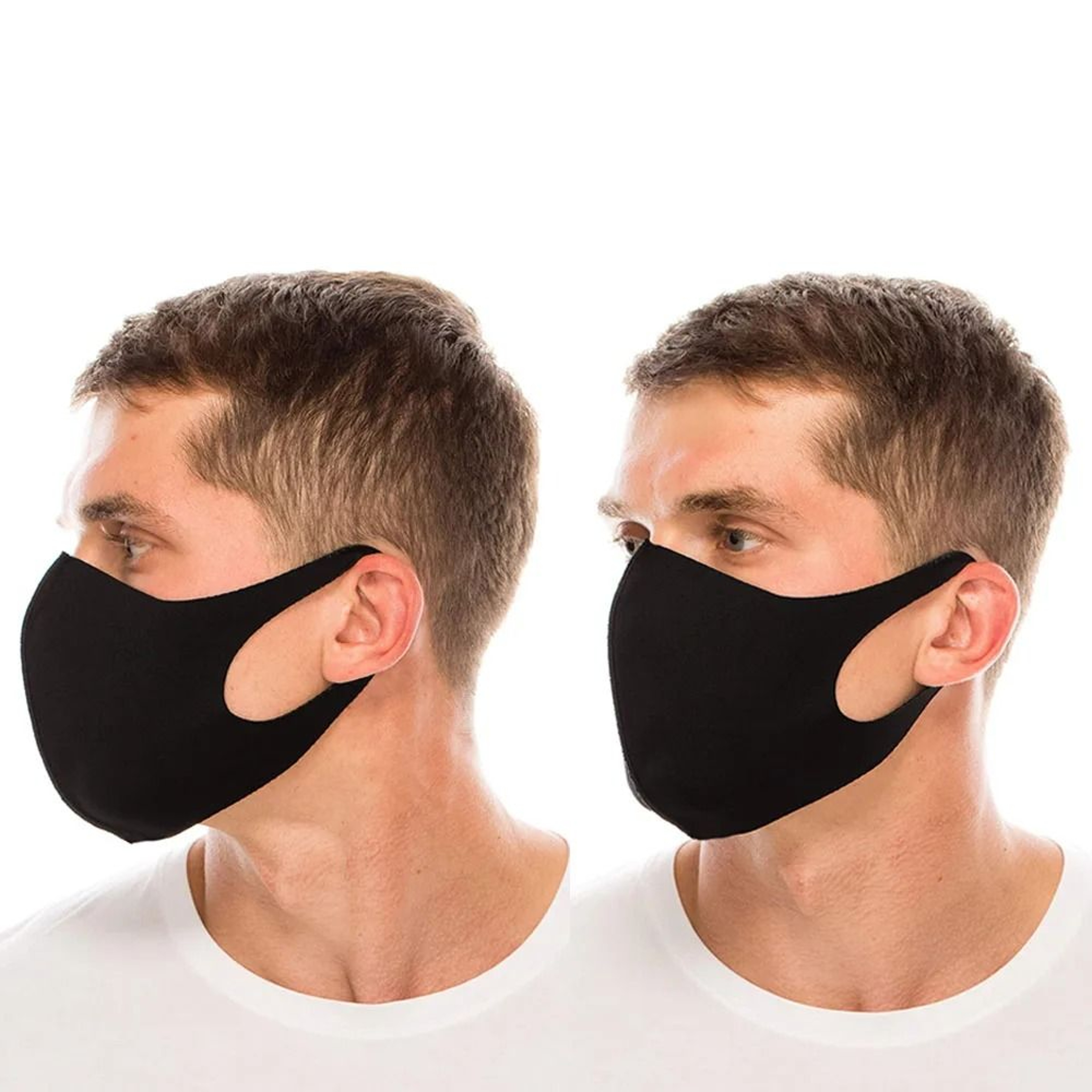 Reusable 3D Face Mask Black Dustproof Protective Mask For Daily Wear 2