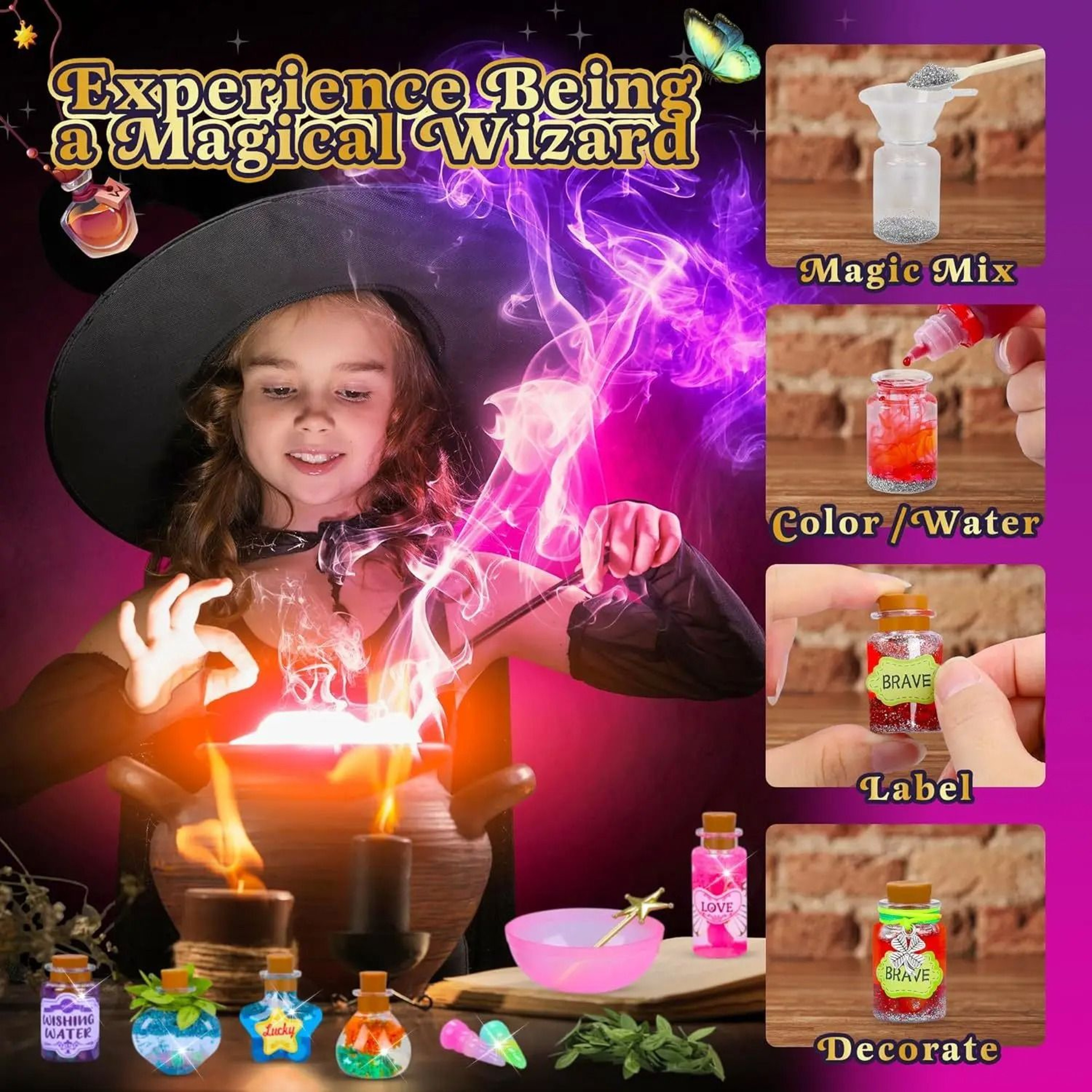 Little Magician Potion Kit DIY Wizard Experiment Toy For Kids 0