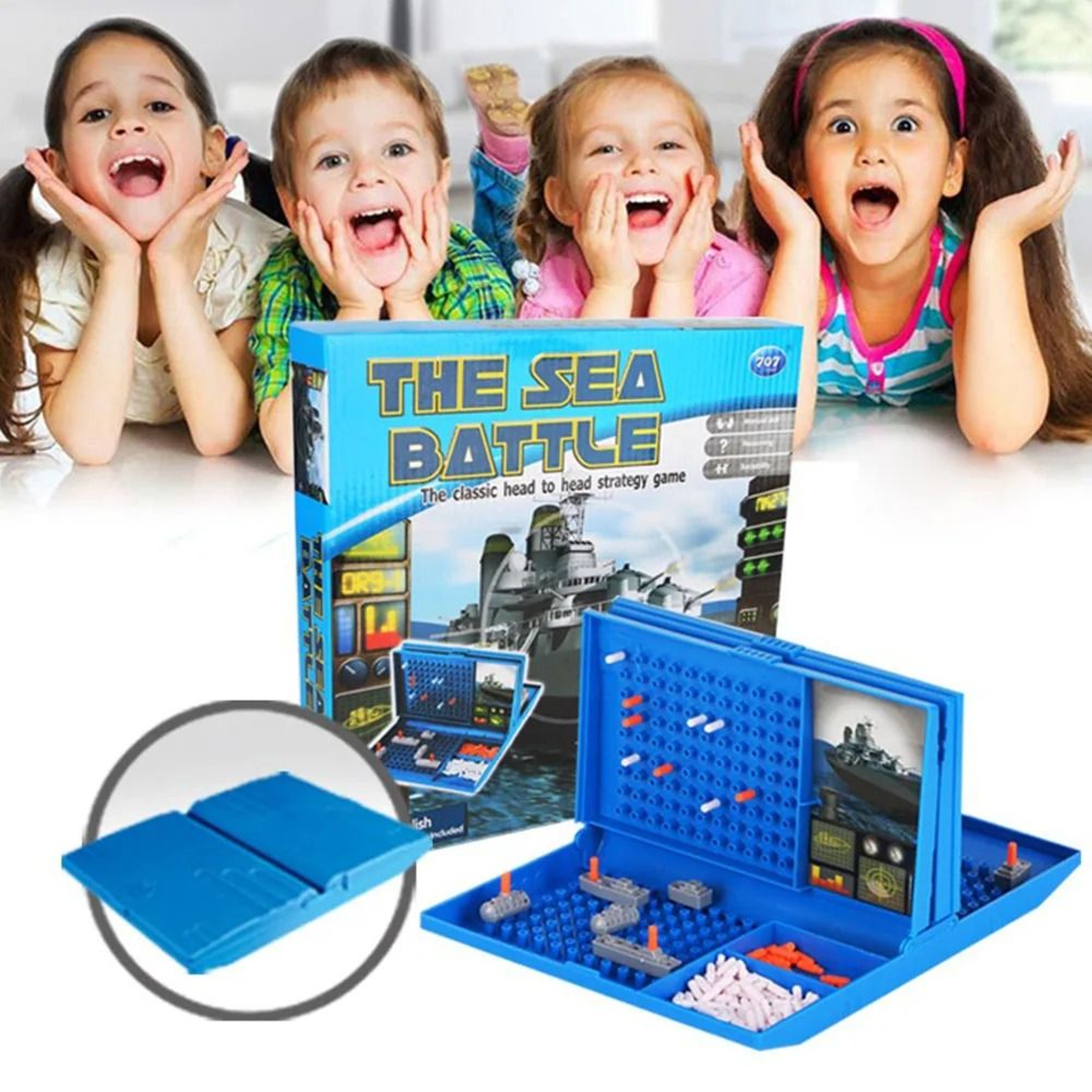 Battleship Board Game Sea Battle Family Strategy Game For Kids 4