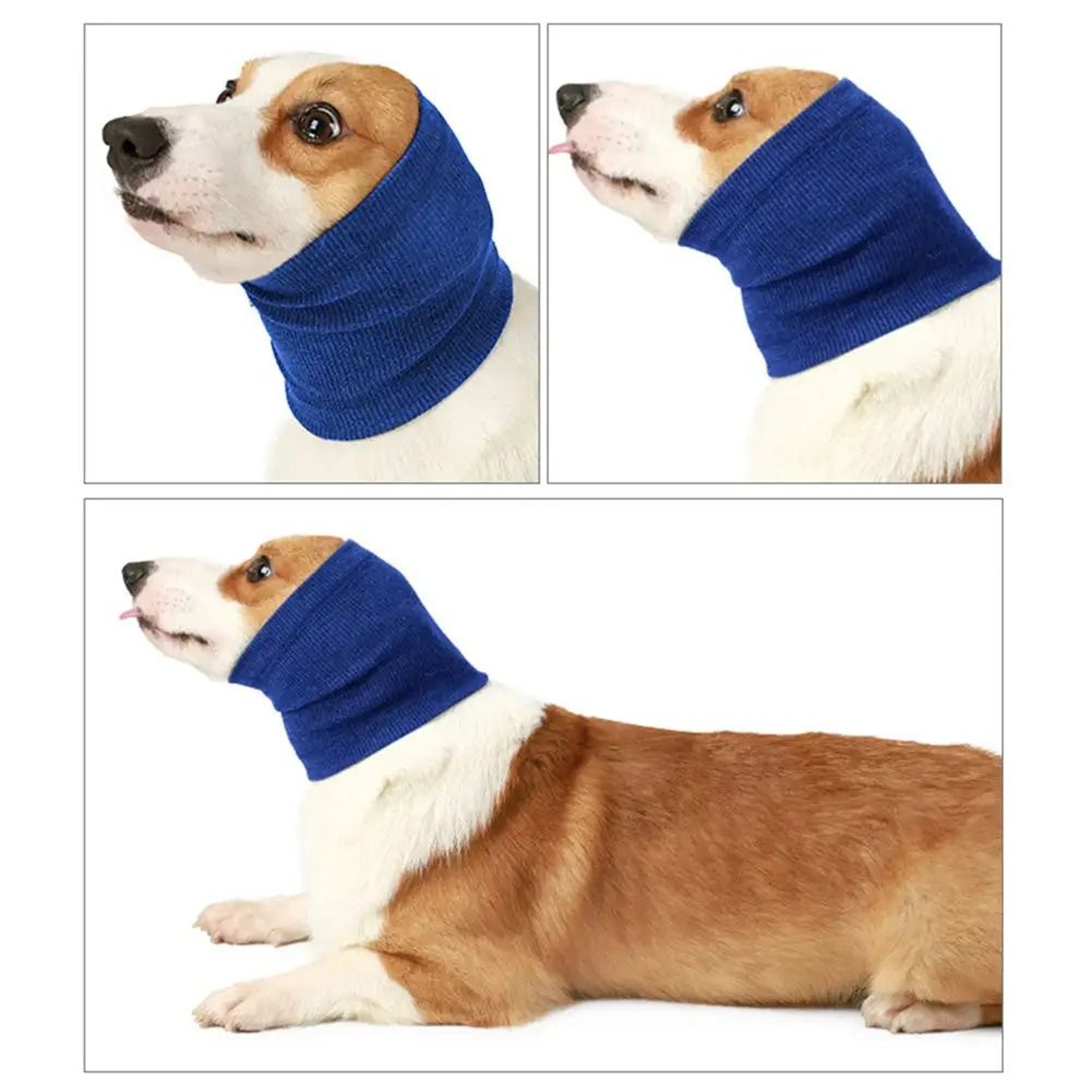 Dog Noise Canceling Scarf Anxiety Relief Ear Cover Grooming Head Wrap 0