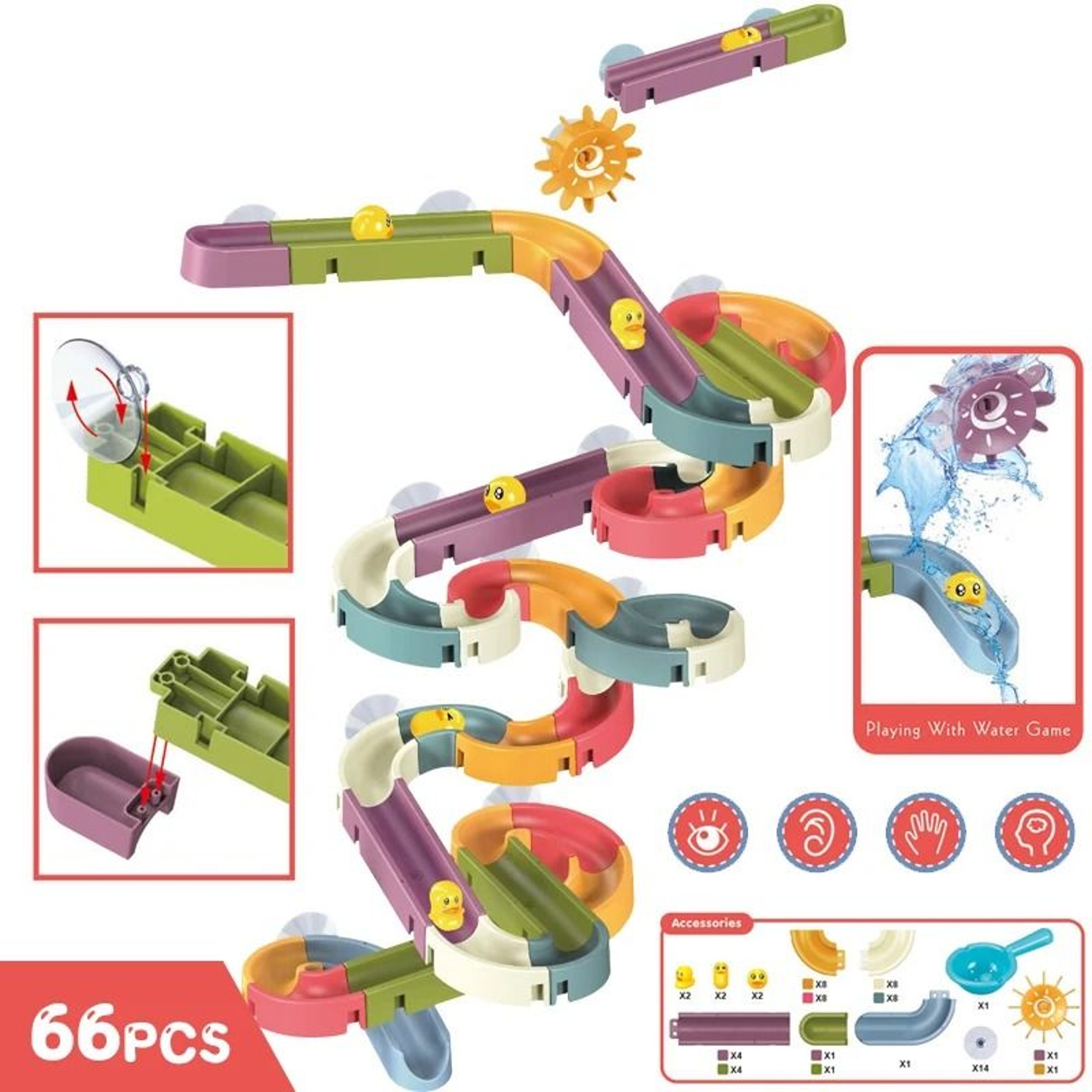Baby Monkey Shower Bath Toy Sprinkler Educational Water Play Toy 11