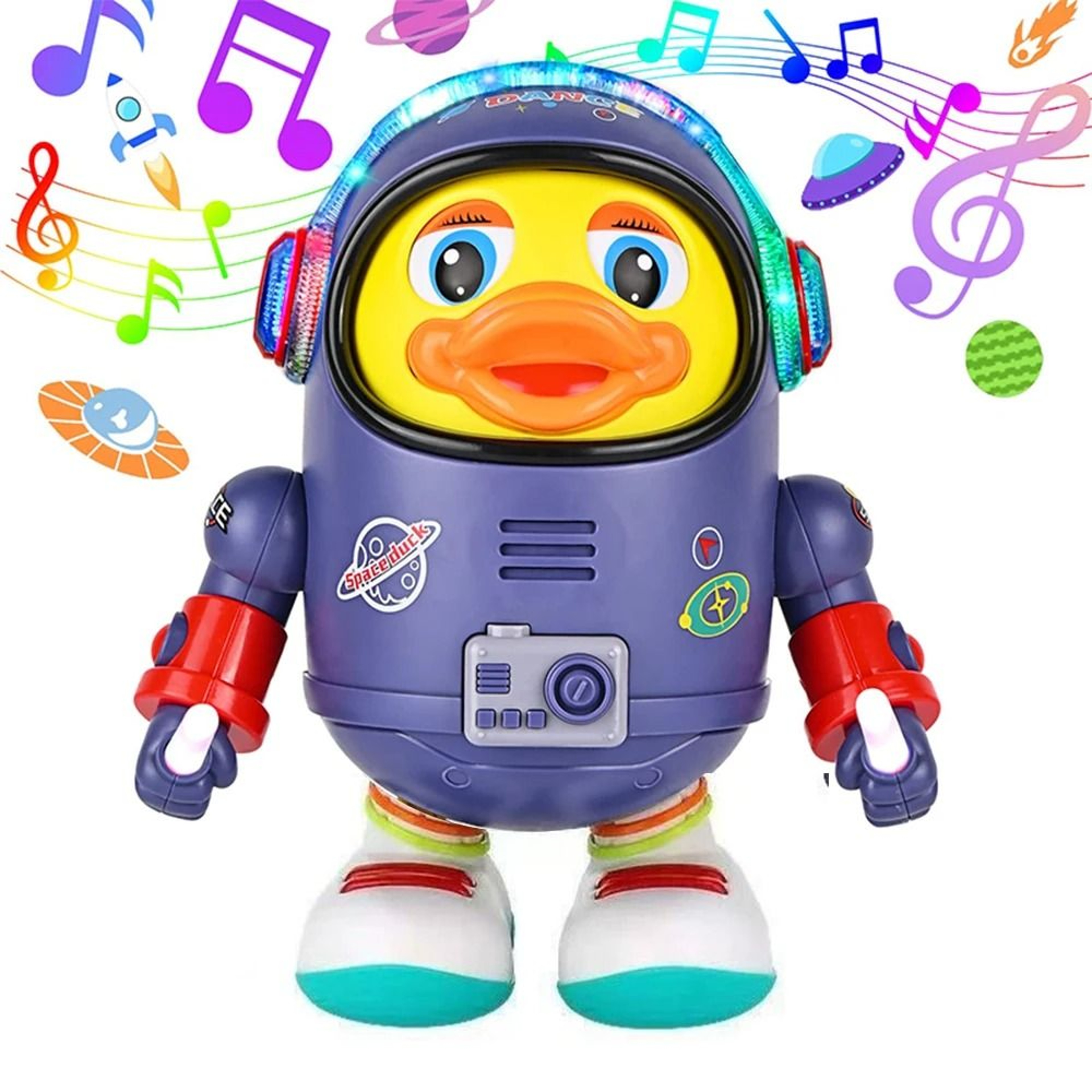 Musical Dancing Duck Toy Electric Light Up Interactive Baby Toy 7