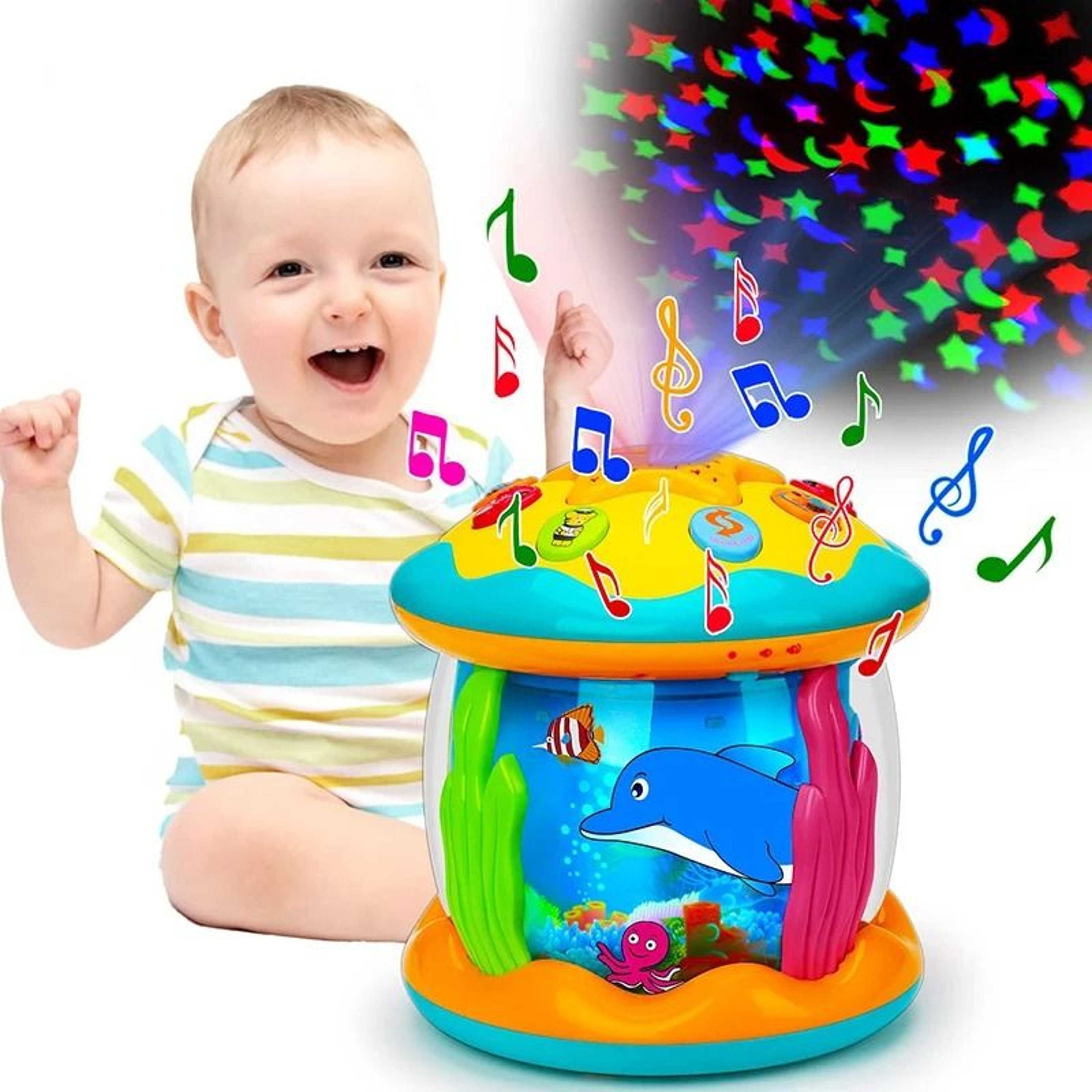 Ocean Light Musical Projector Toy Montessori Sensory Learning Toy For Toddlers 8