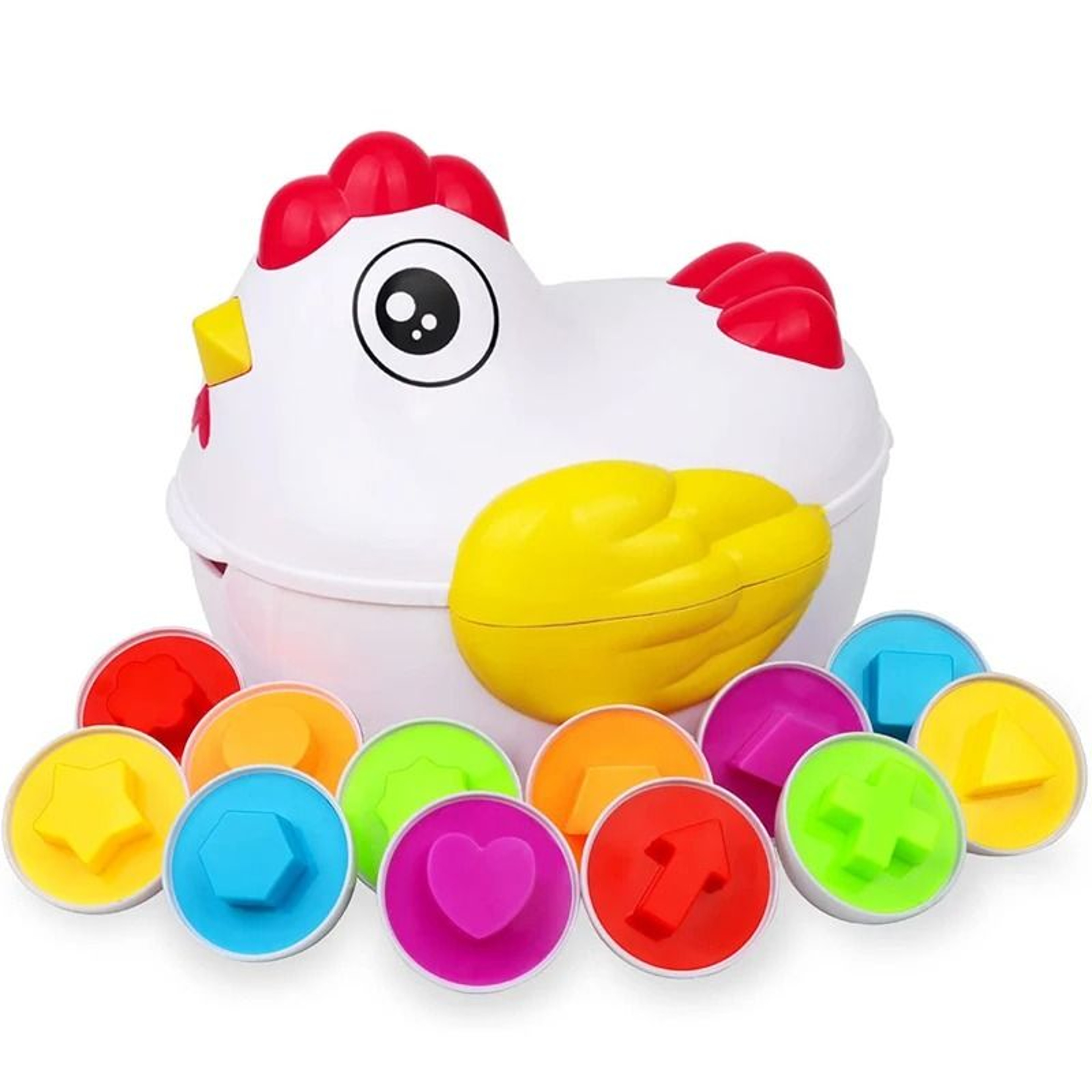 Matching Eggs Montessori Color Sorting And Shape Recognition Toy 2