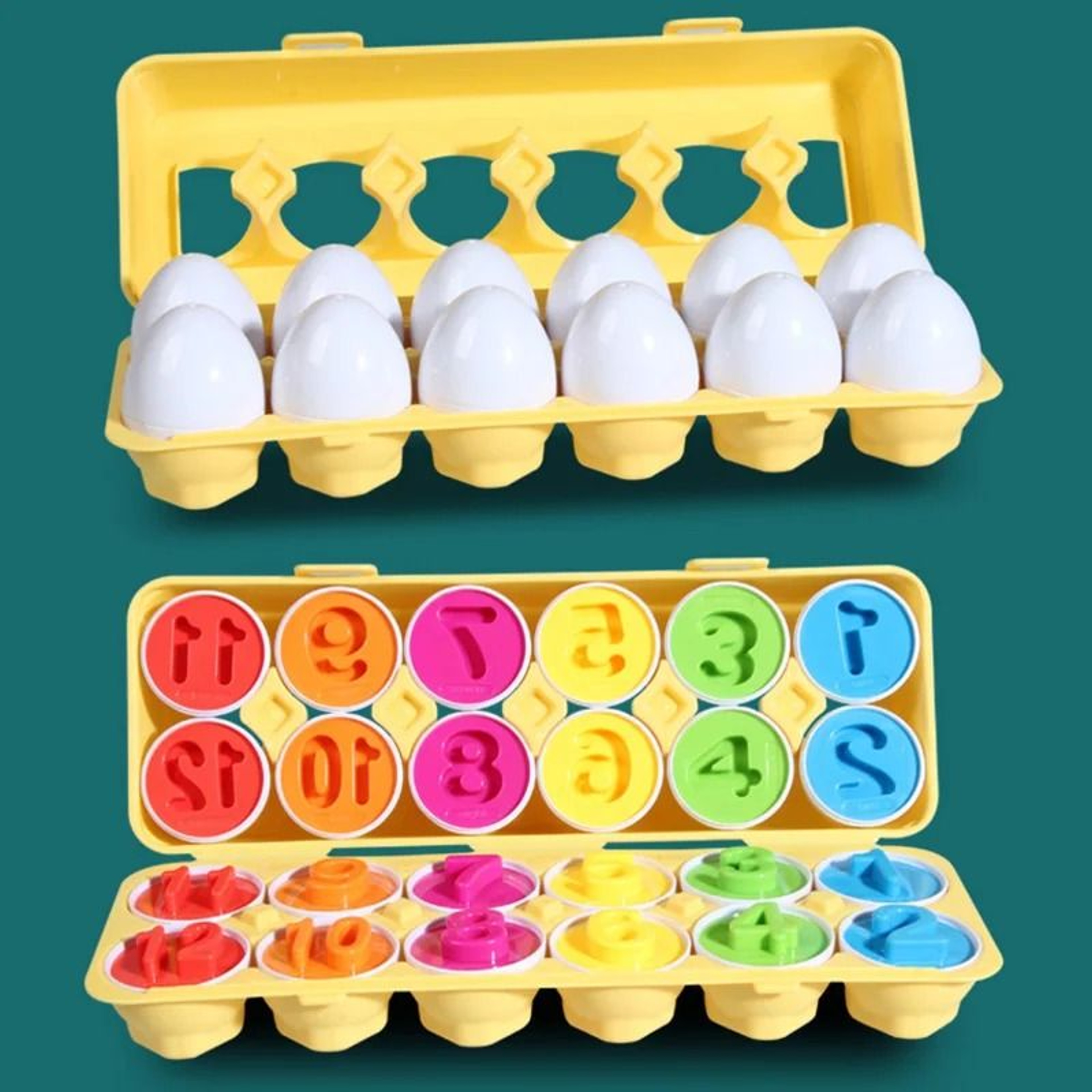 Matching Eggs Montessori Color Sorting And Shape Recognition Toy 10
