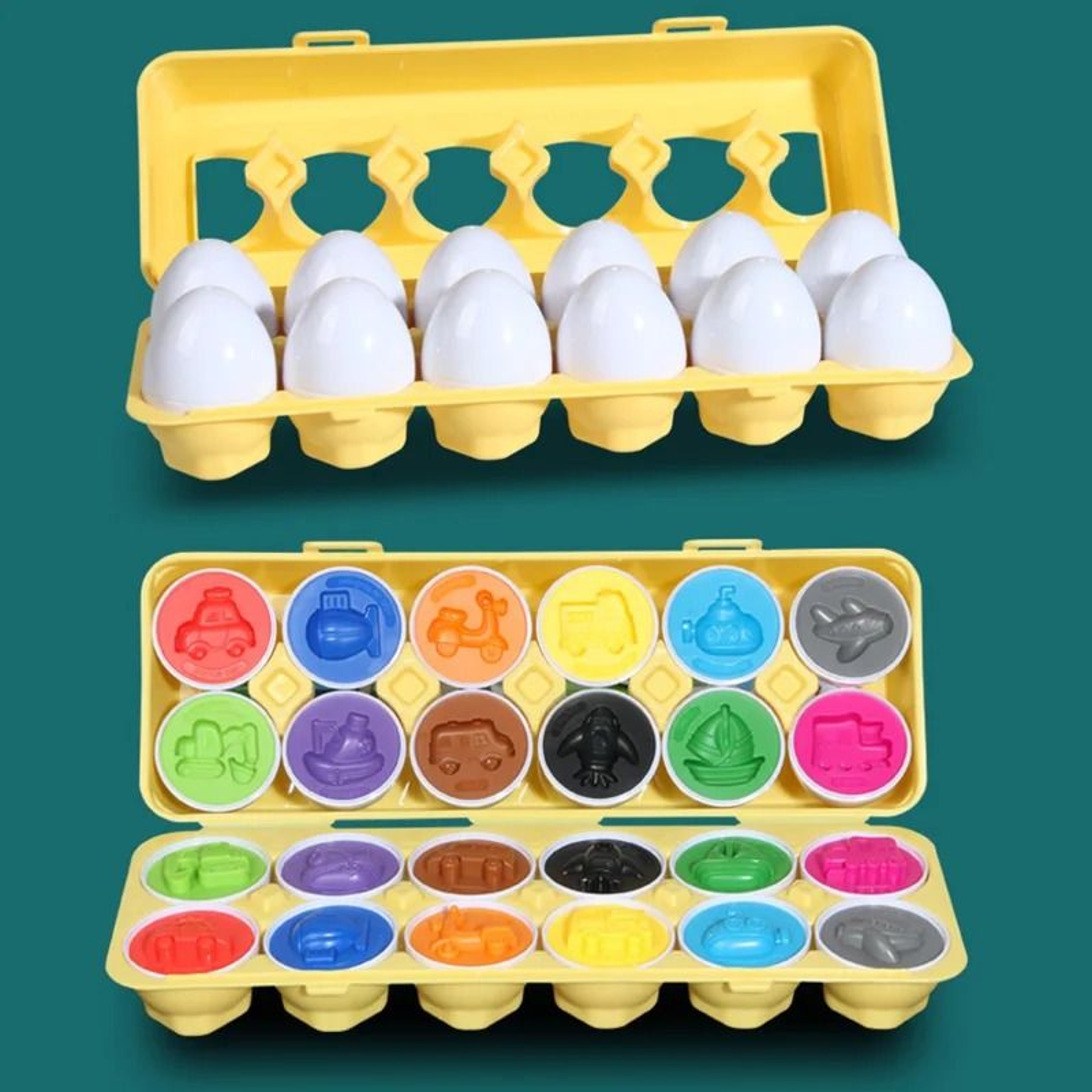 Matching Eggs Montessori Color Sorting And Shape Recognition Toy 8