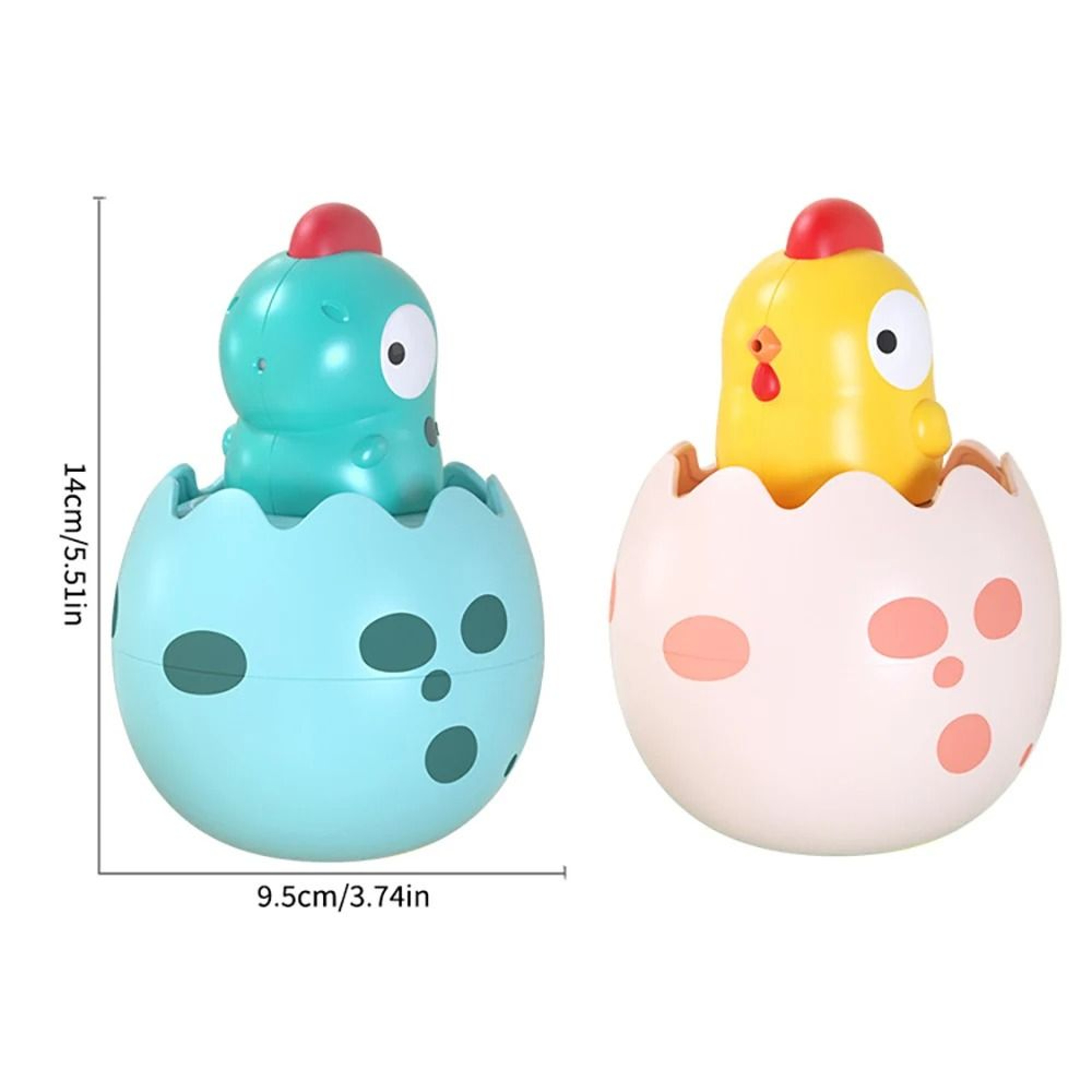 Baby Bath Toys Duck Water Spray Egg Shower Play Set 16