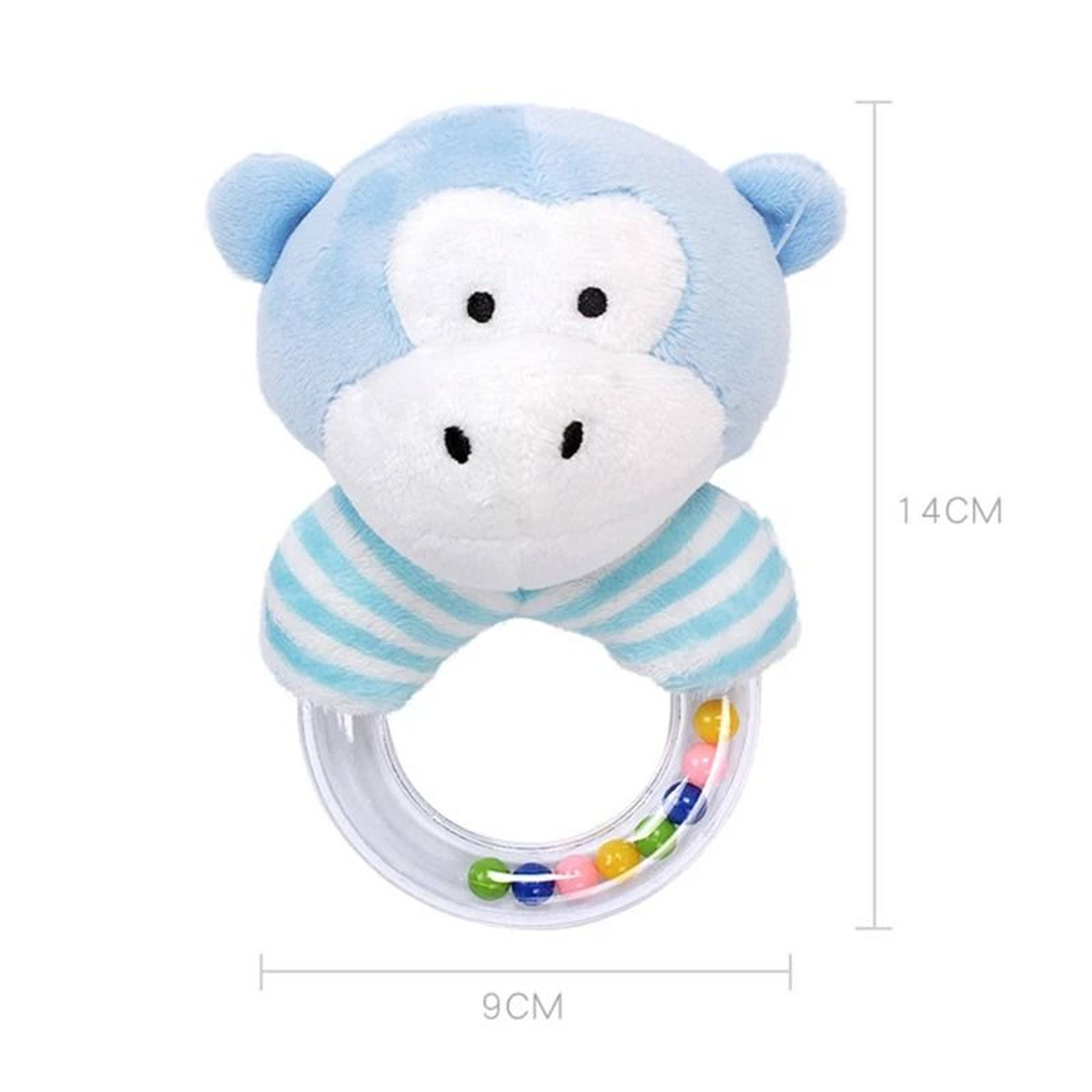 Baby Rattle Toy Plush Elephant And Bear Teether For Newborns 6