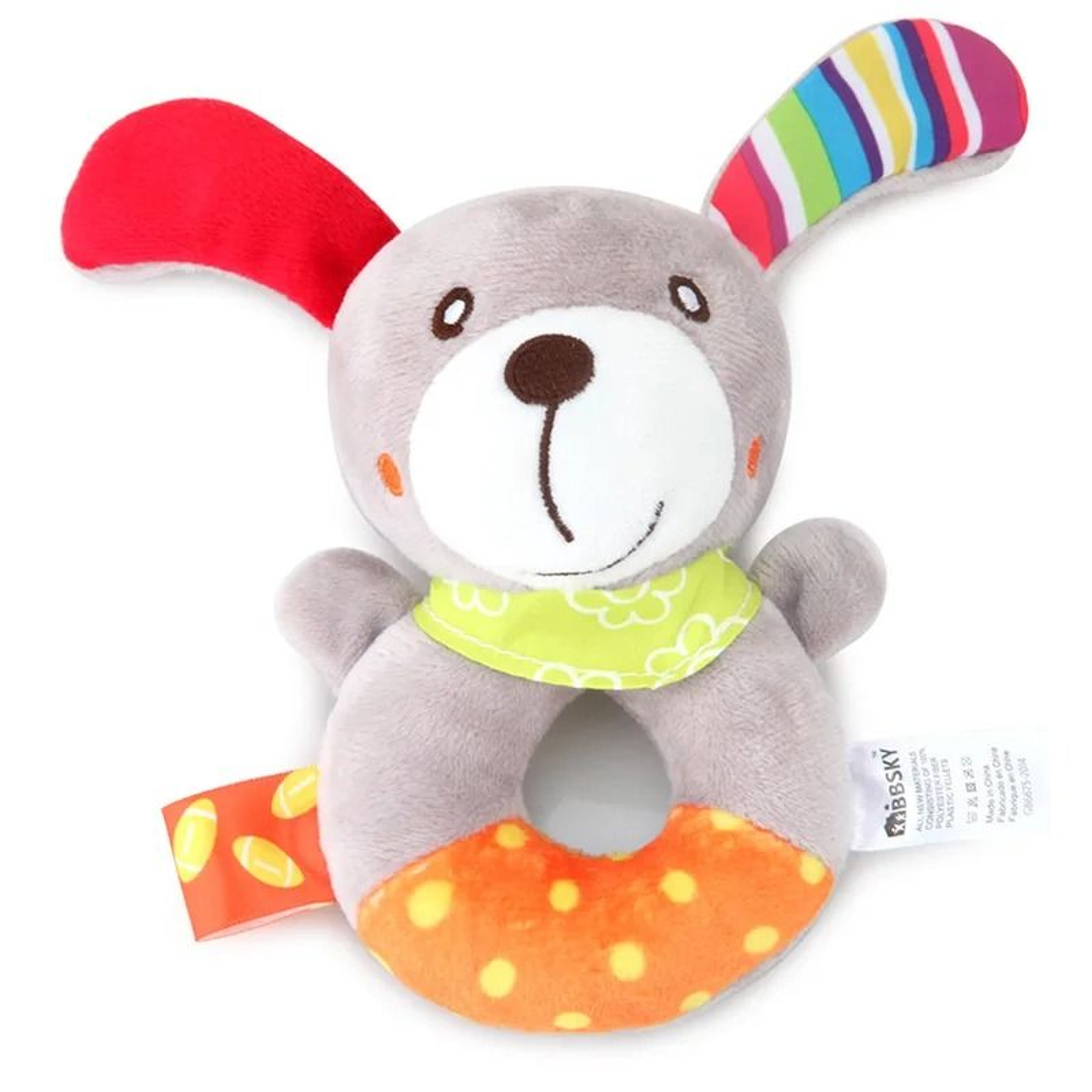 Baby Rattle Toy Plush Elephant And Bear Teether For Newborns 13