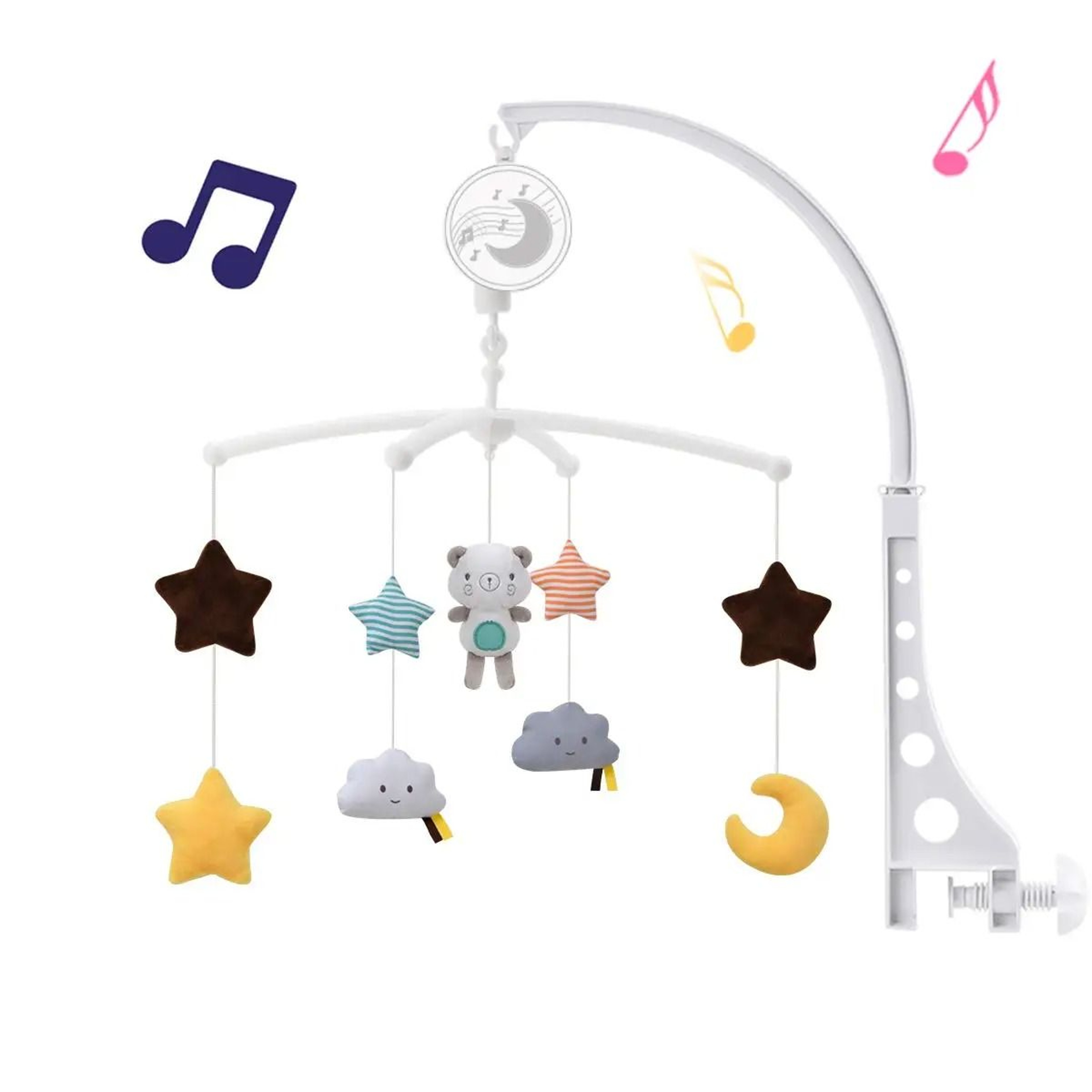 Baby Crib Mobile Musical Bed Bell Rattle For Newborns 8