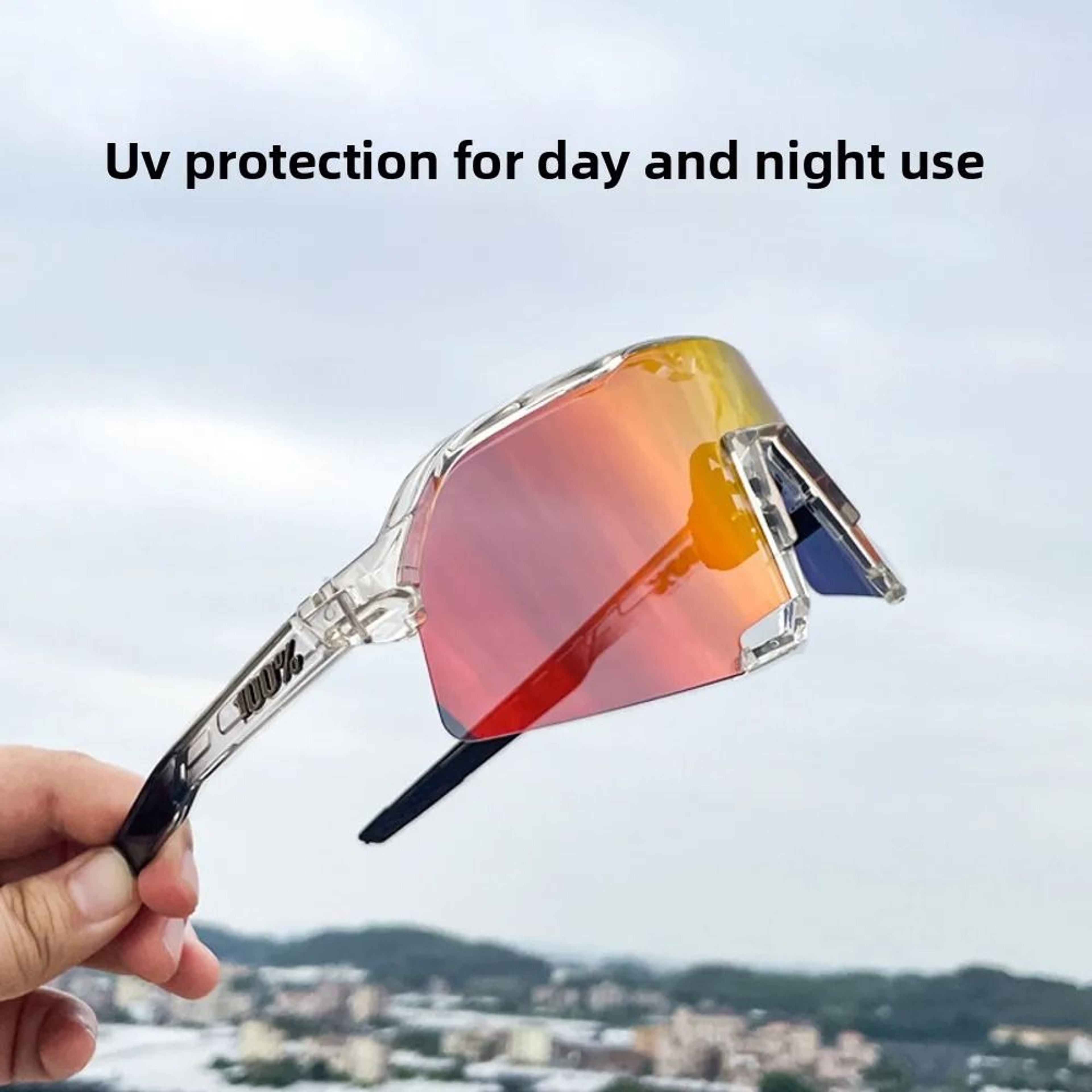 Photochromic Cycling Sunglasses Impact Resistant Mountain Bike Eyewear 0