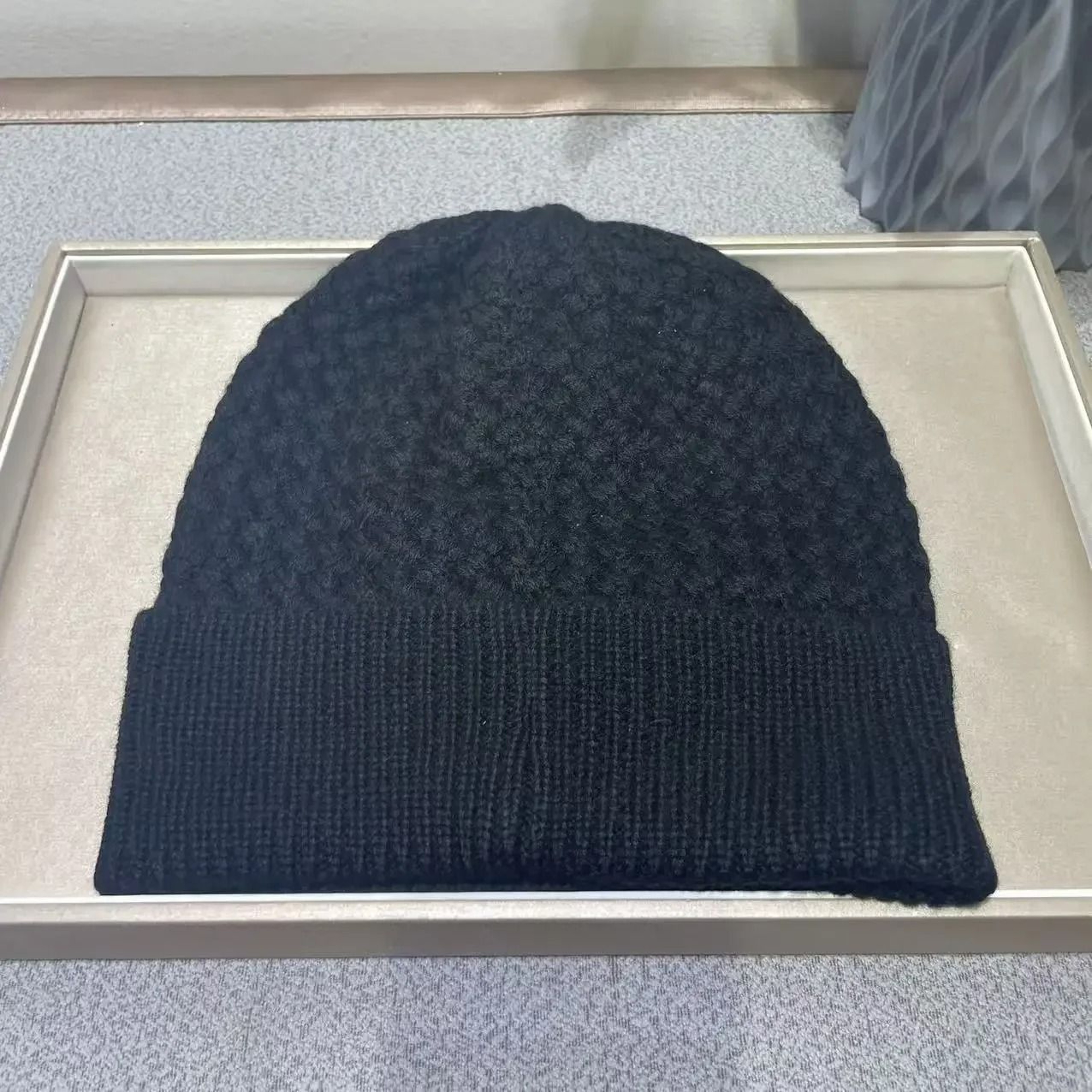 Cashmere Knit Beanie Winter Wool Hat Unisex 3
