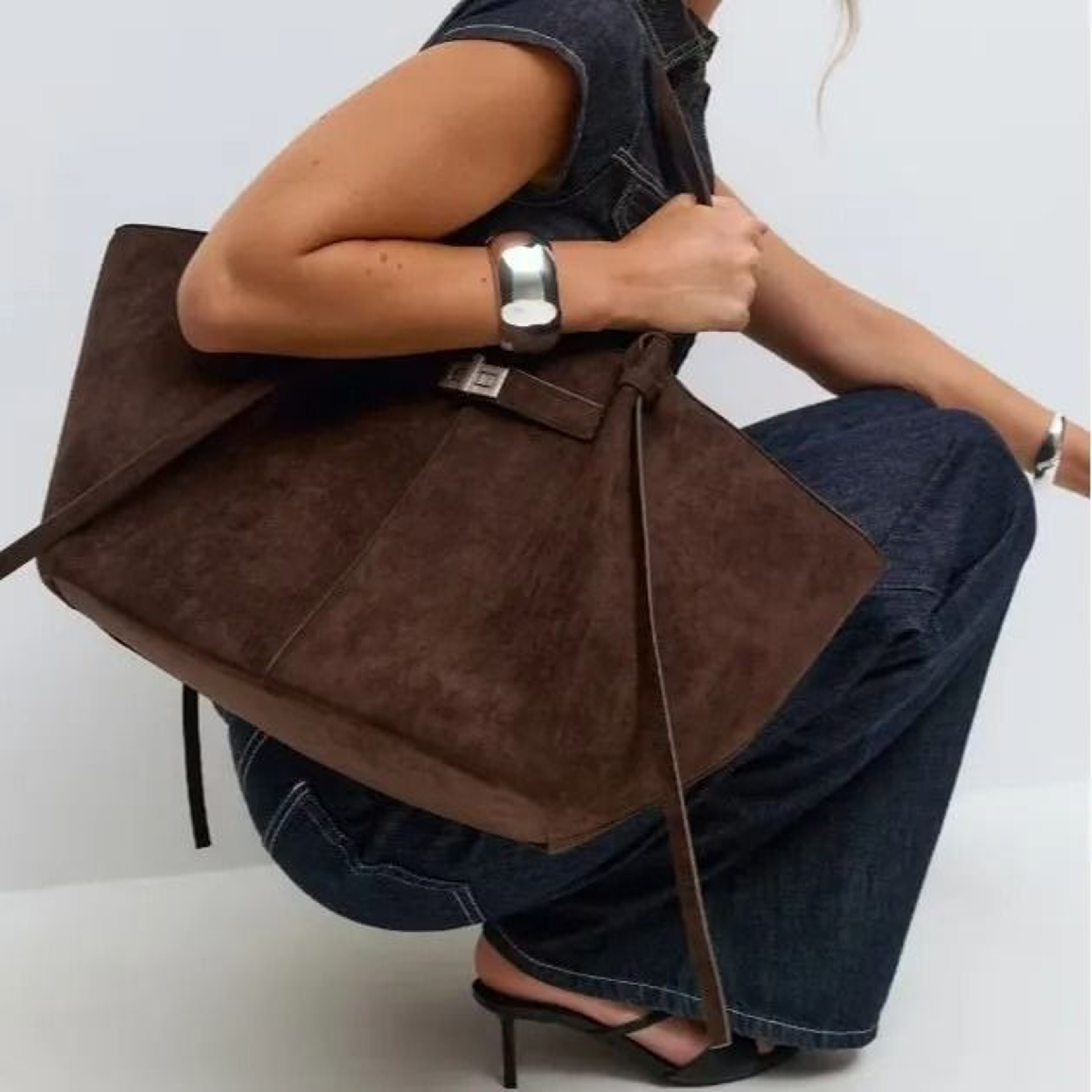 Large Capacity Commuter Tote Shoulder Bag For Women Minimalist Everyday Carry 0