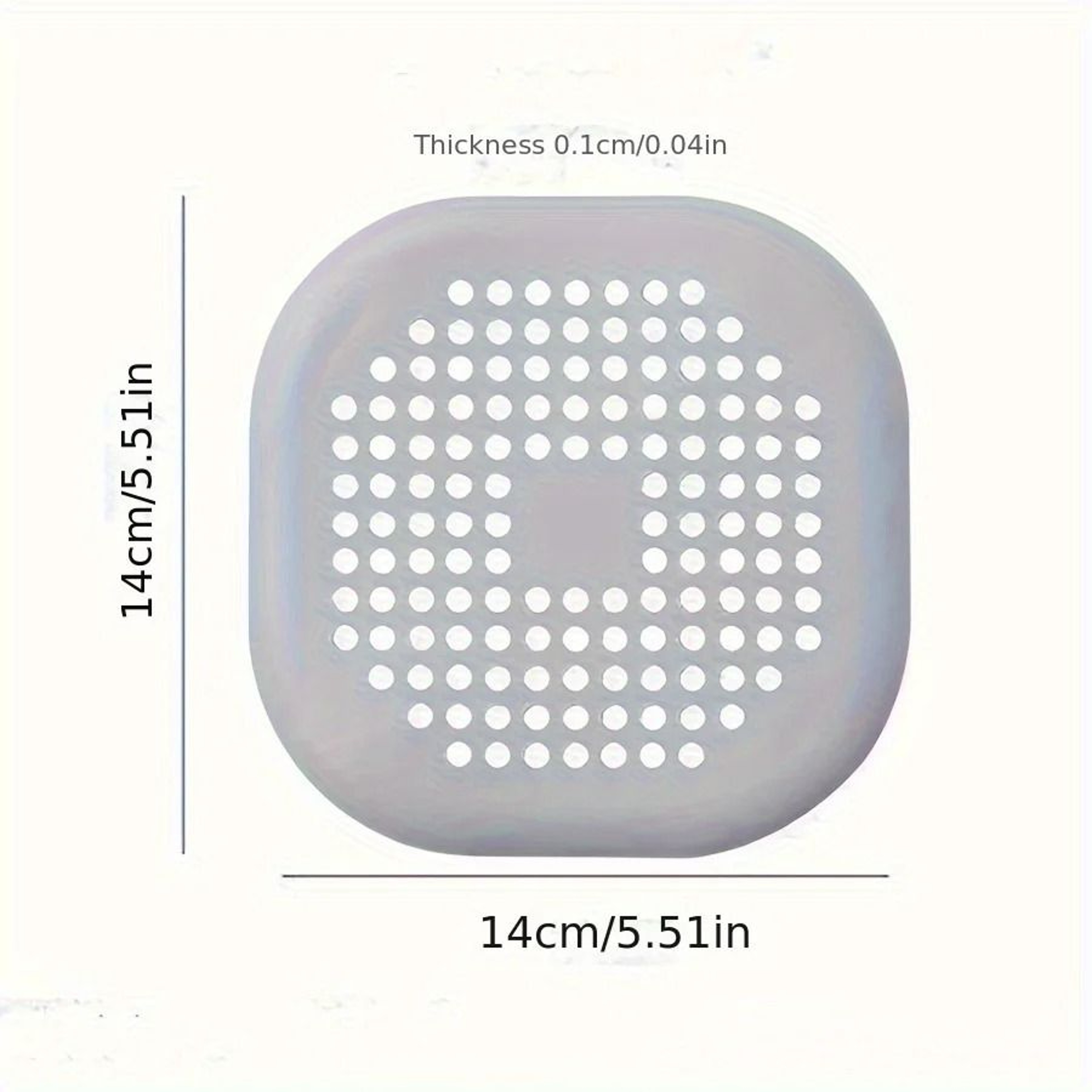 Silicone Drain Cover Bathroom Hair Catcher Shower Drain Filter 11