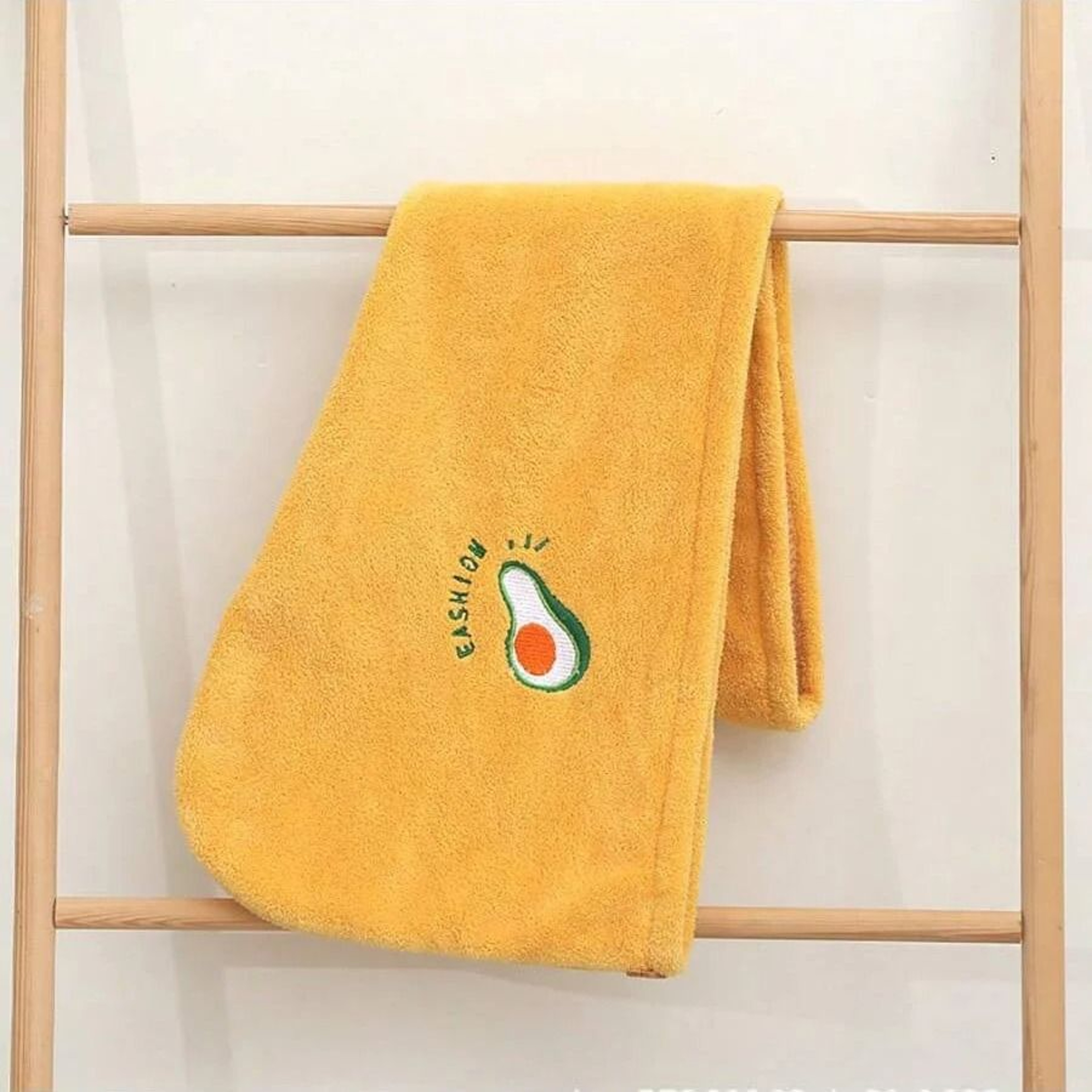 Embroidered Coral Fleece Hair Drying Cap Quick Dry Microfiber Hair Towel 1