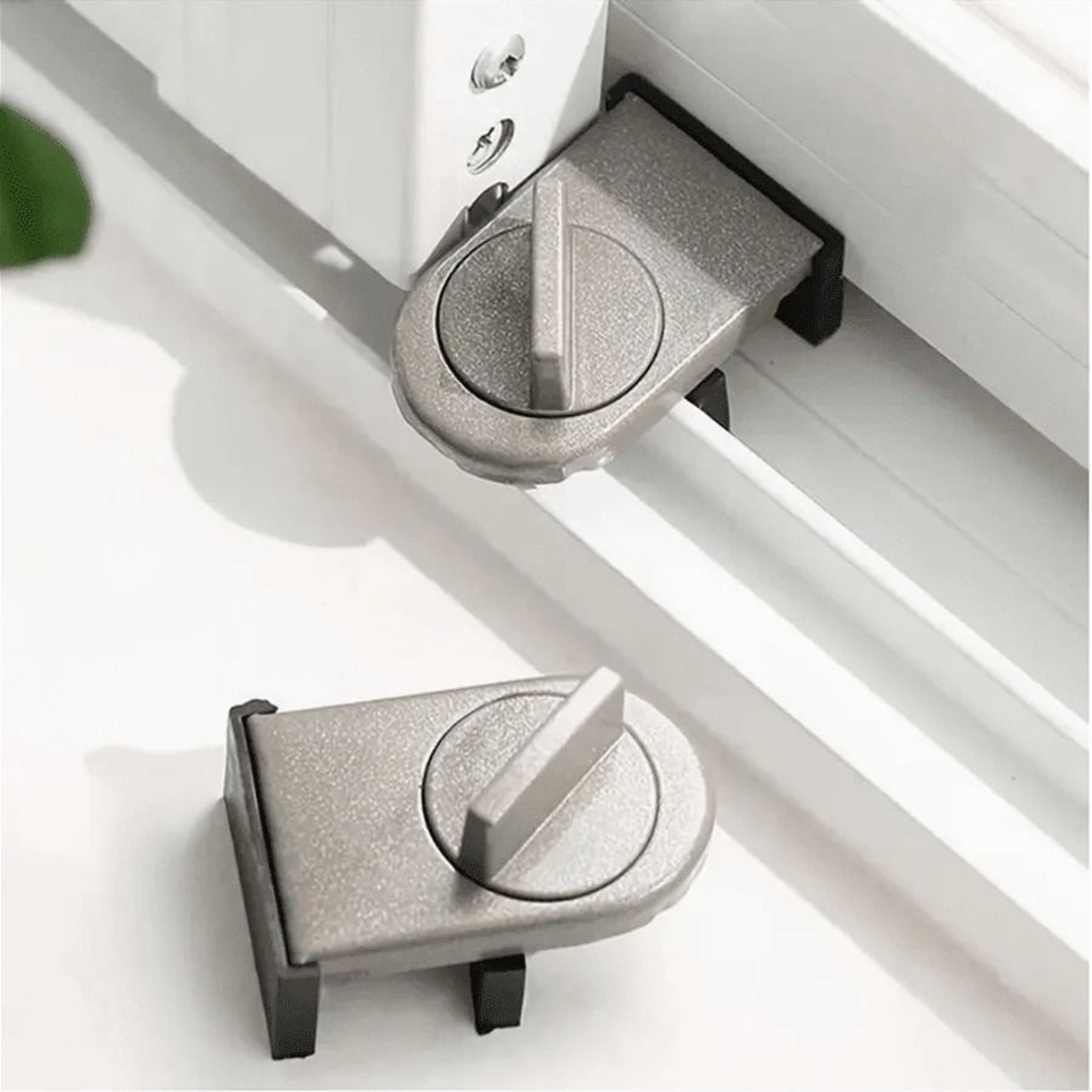 No Drill Sliding Door Lock Child Safety Window Security Latch 5