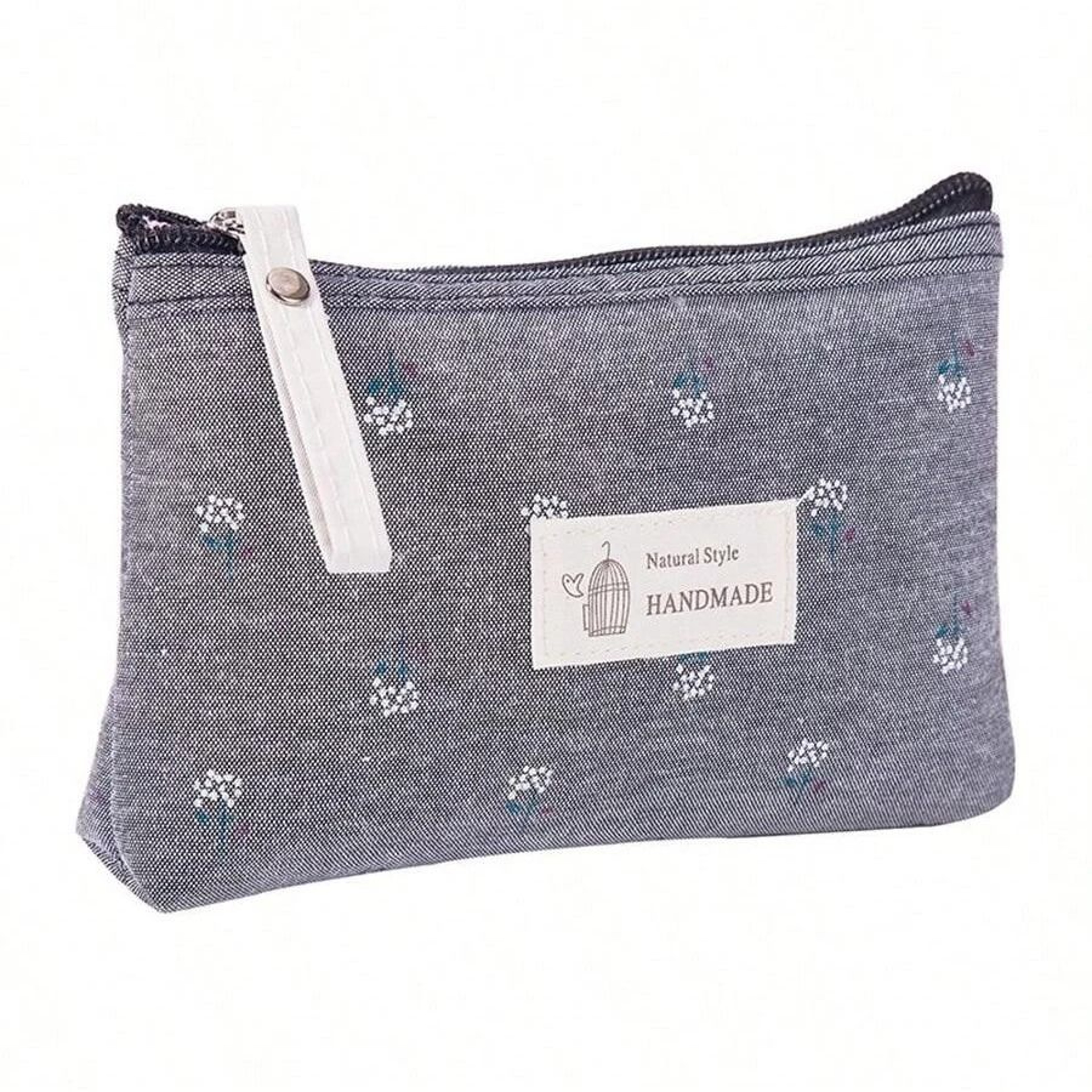 Canvas Makeup Bag Small Cosmetic Travel Pouch For Daily Essentials 2