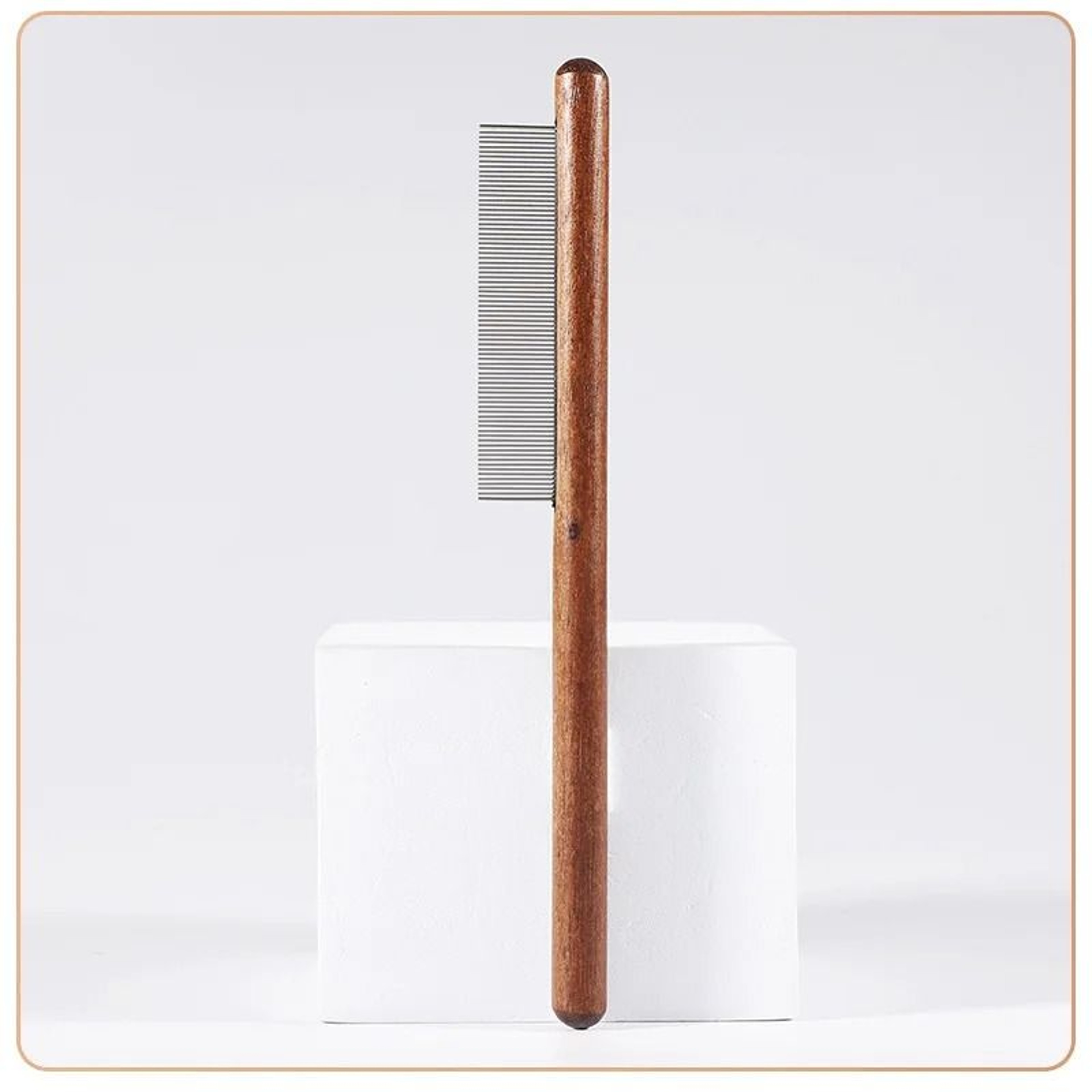 Solid Wood Pet Comb For Cat And Dog Hair Removal And Grooming Care 1