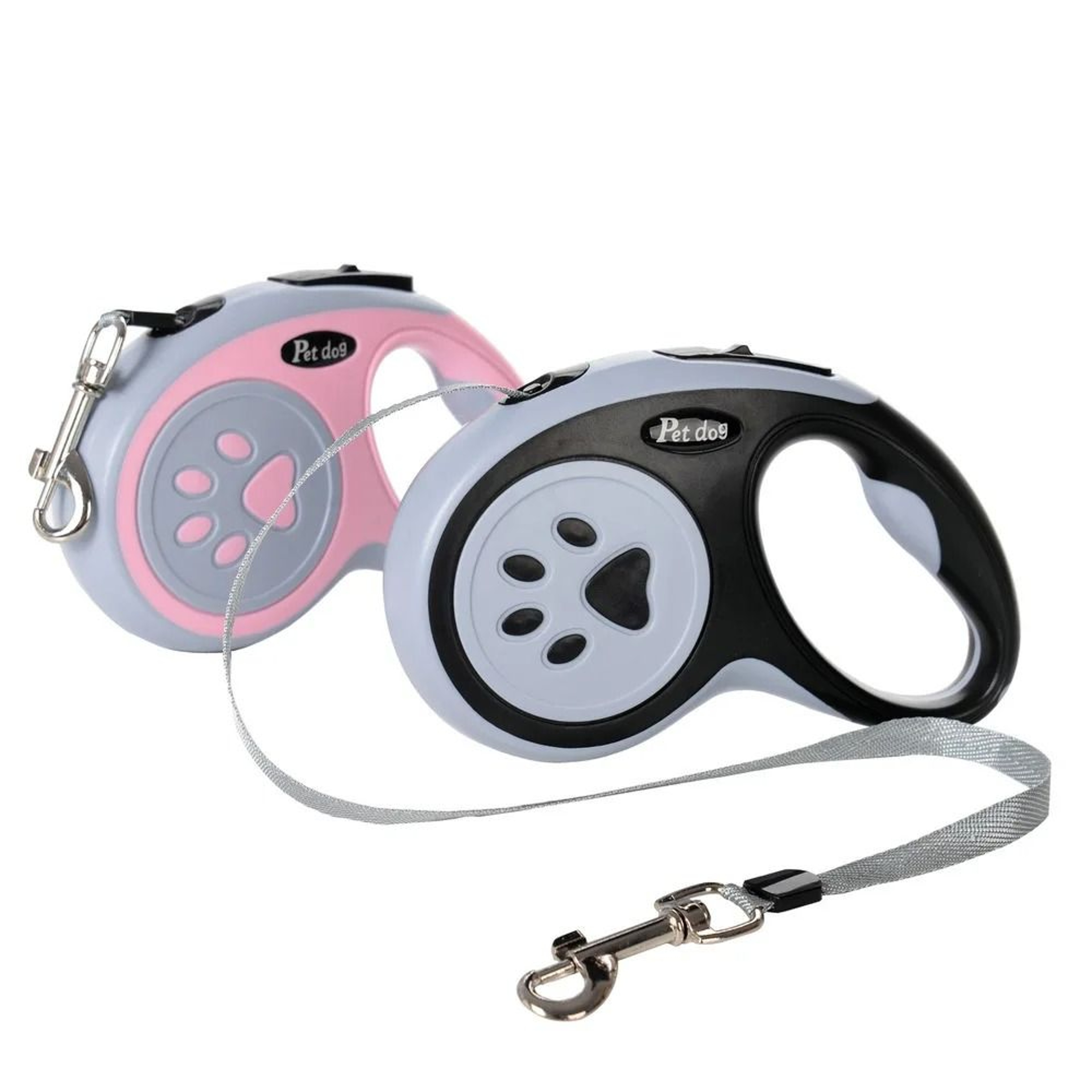 Automatic Retractable Dog Leash With Paw Print Design For Easy Walking 5