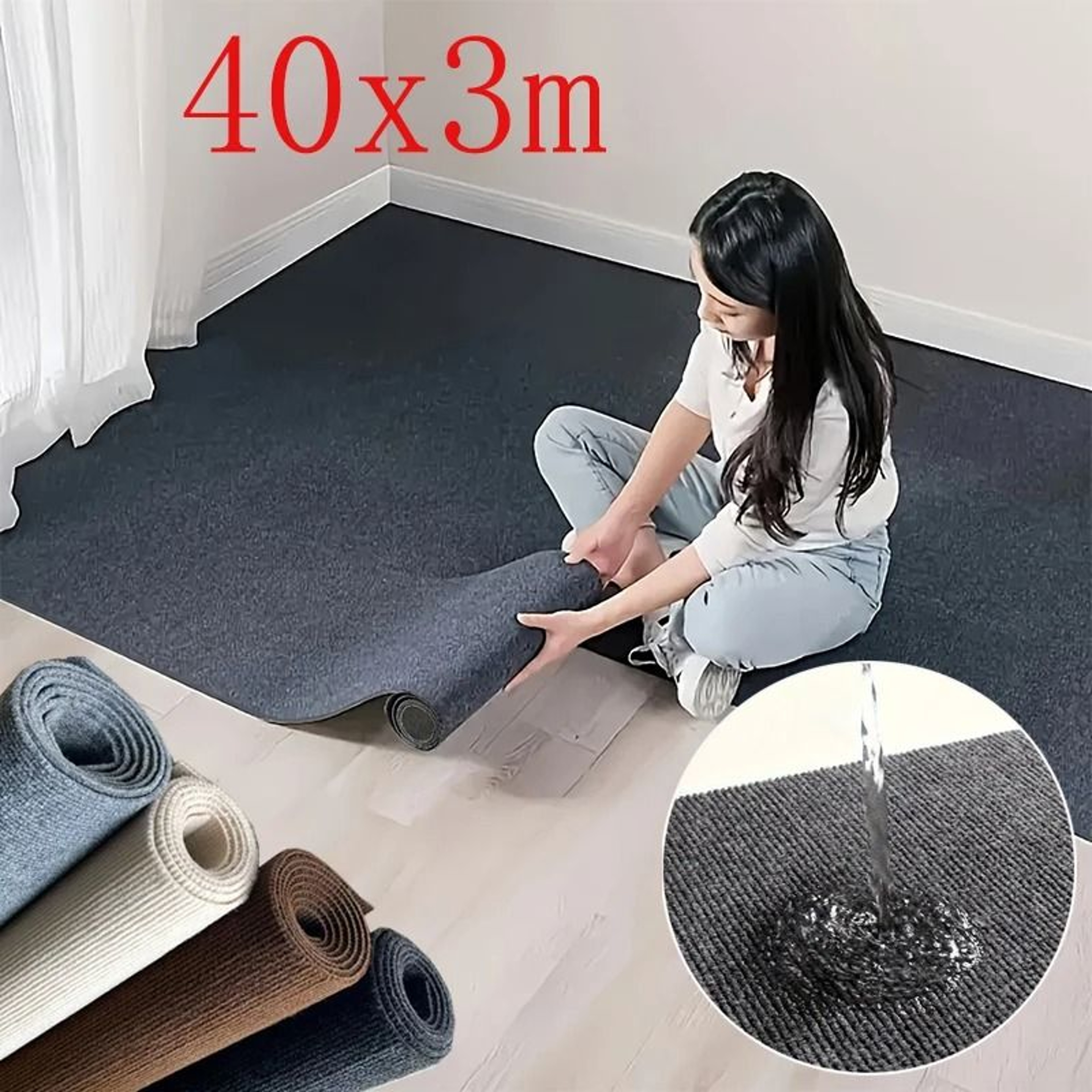Self Adhesive Absorbent Floor Runner Rug For Kitchen Bathroom And Bedroom 0