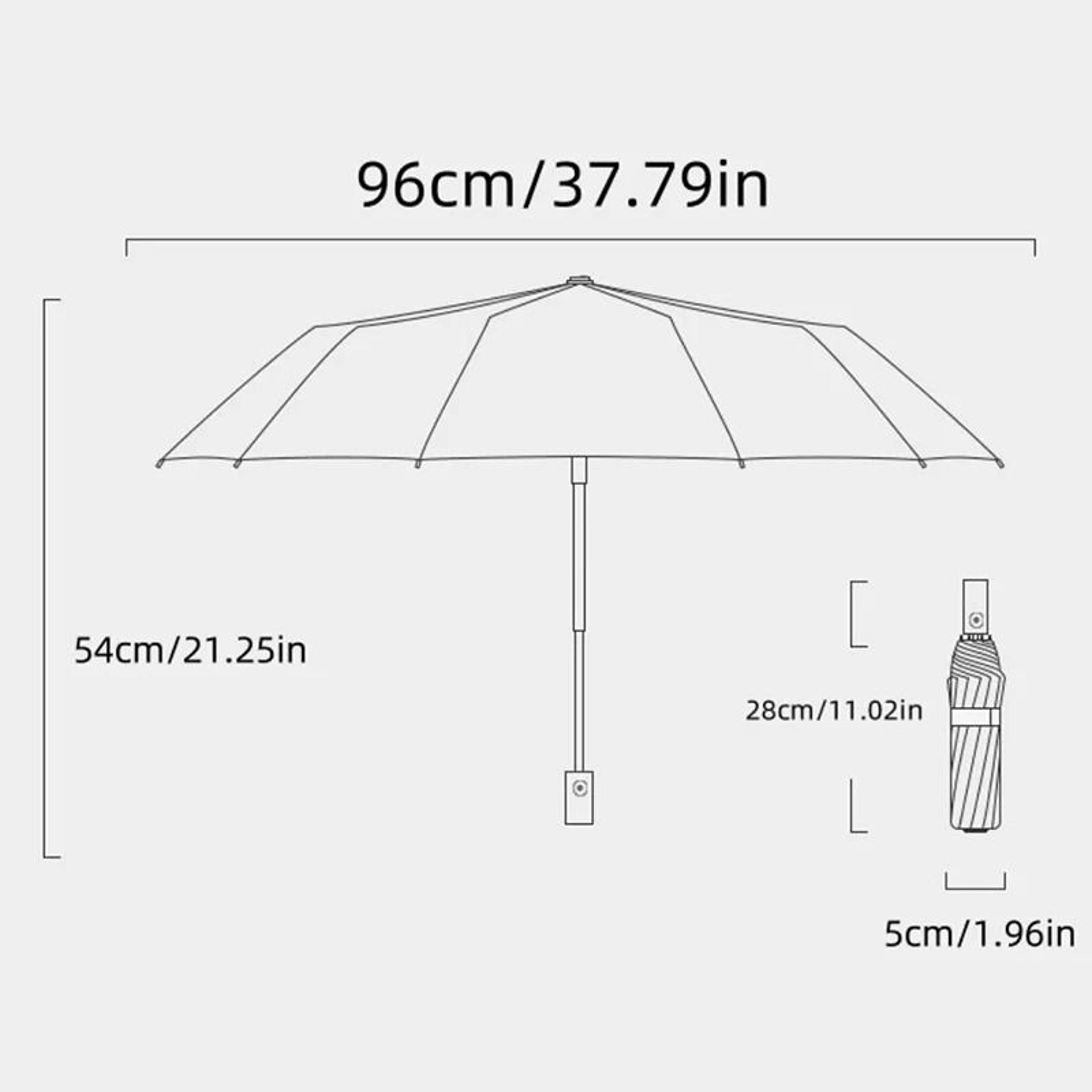 Large Automatic Windproof Travel Umbrella Waterproof Sun And Rain Protection 6