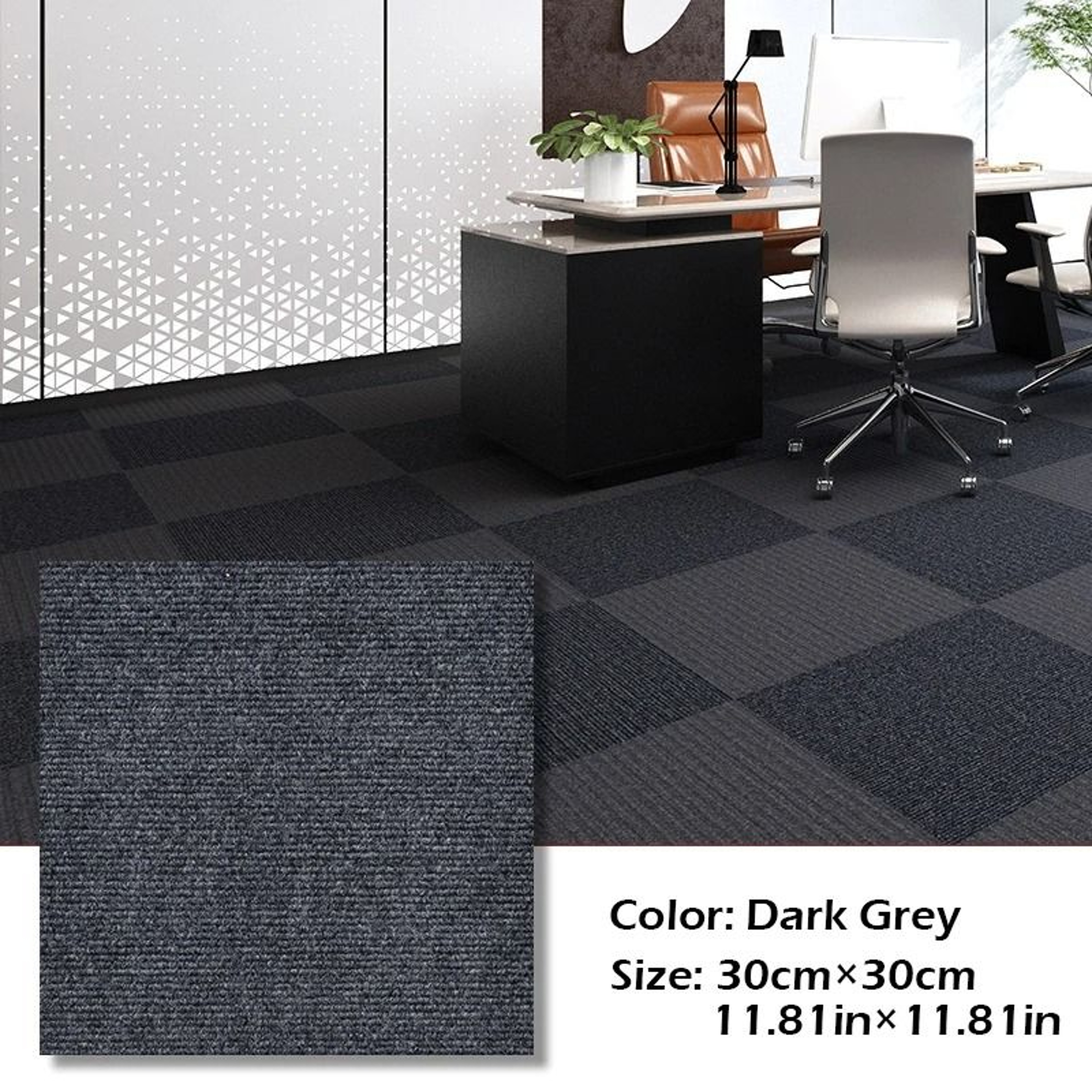 Self Adhesive Anti Slip Floor Carpet Tiles 30x30cm For Home Use 2