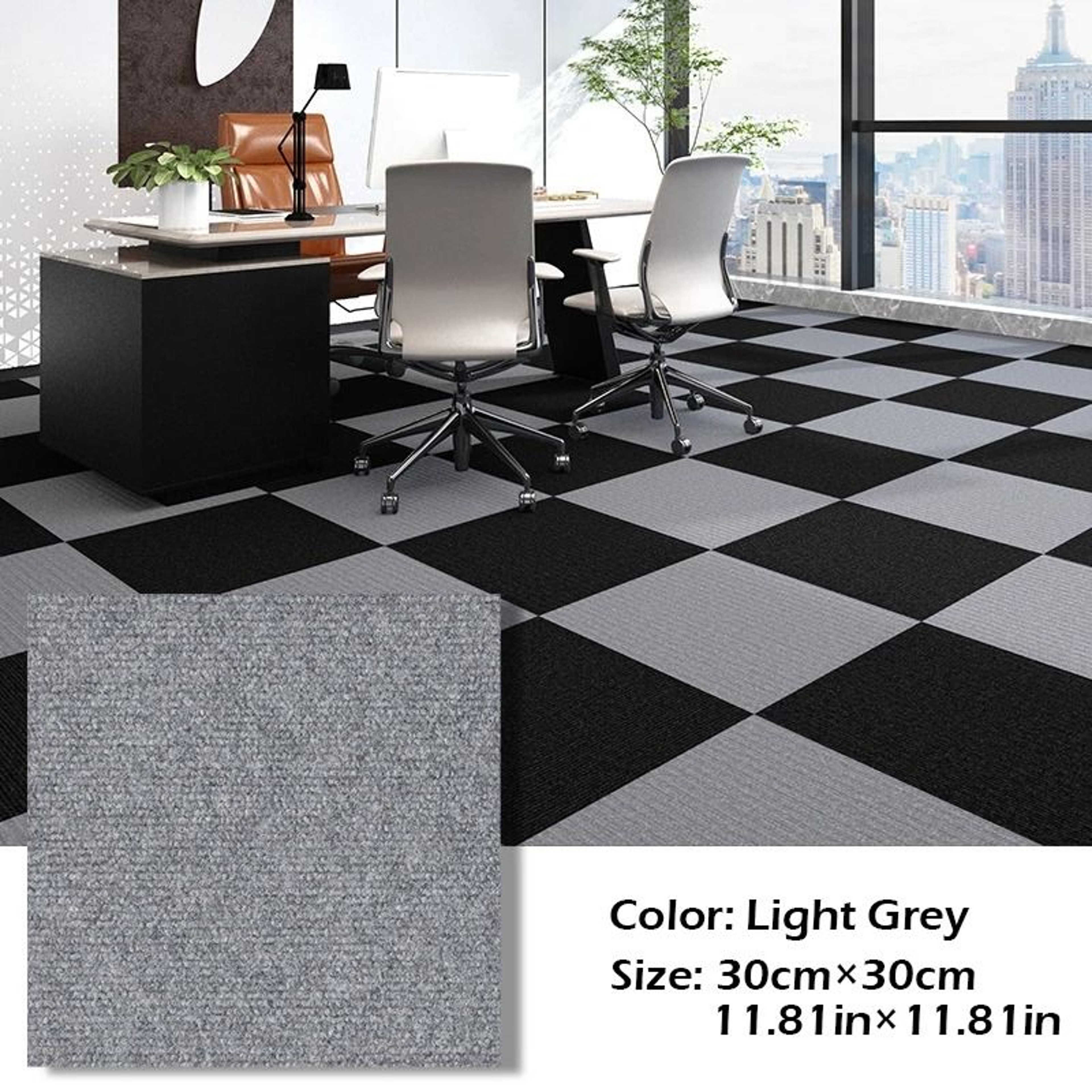 Self Adhesive Anti Slip Floor Carpet Tiles 30x30cm For Home Use 1