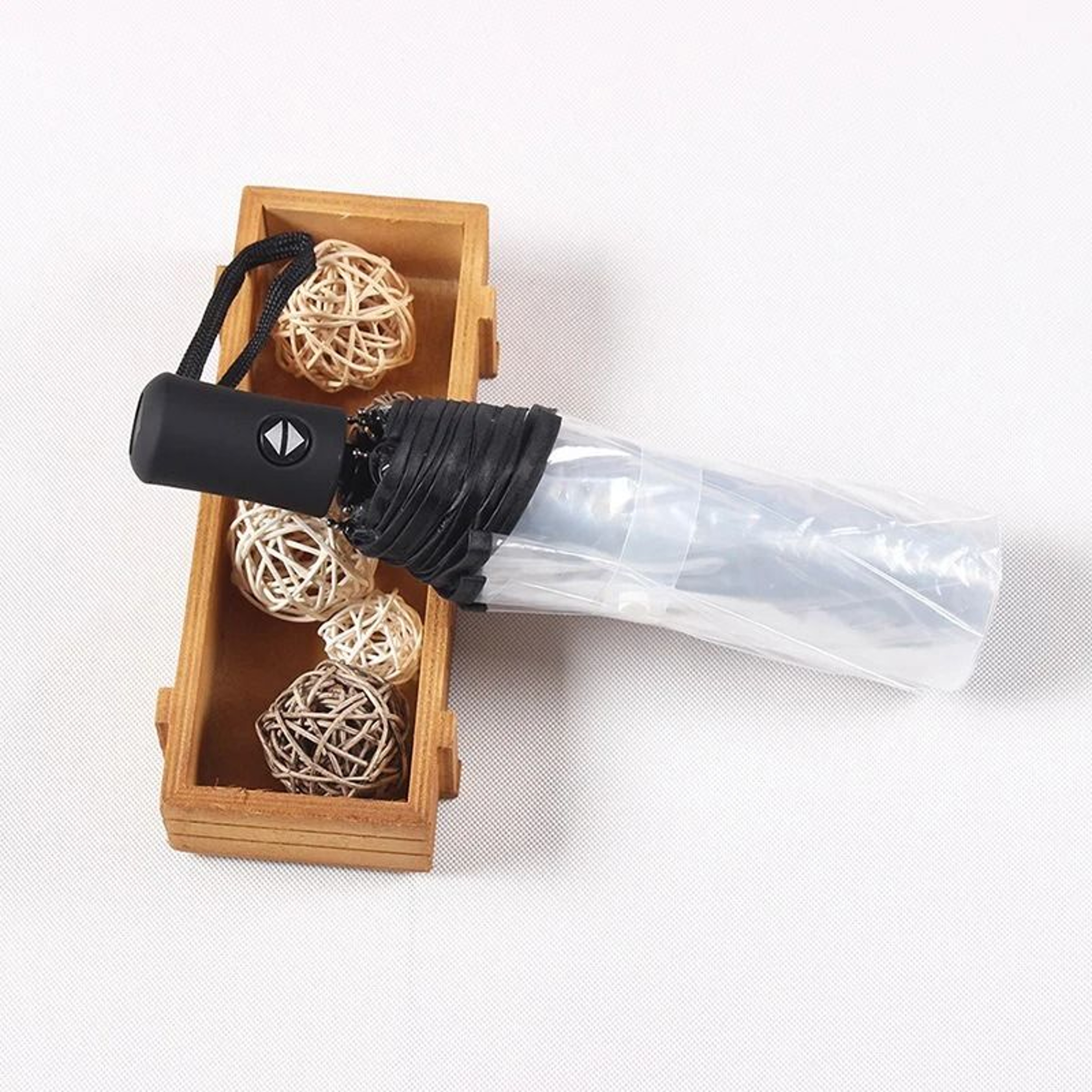 Automatic Transparent Folding Umbrella Lightweight Sun And Rain Protection 0