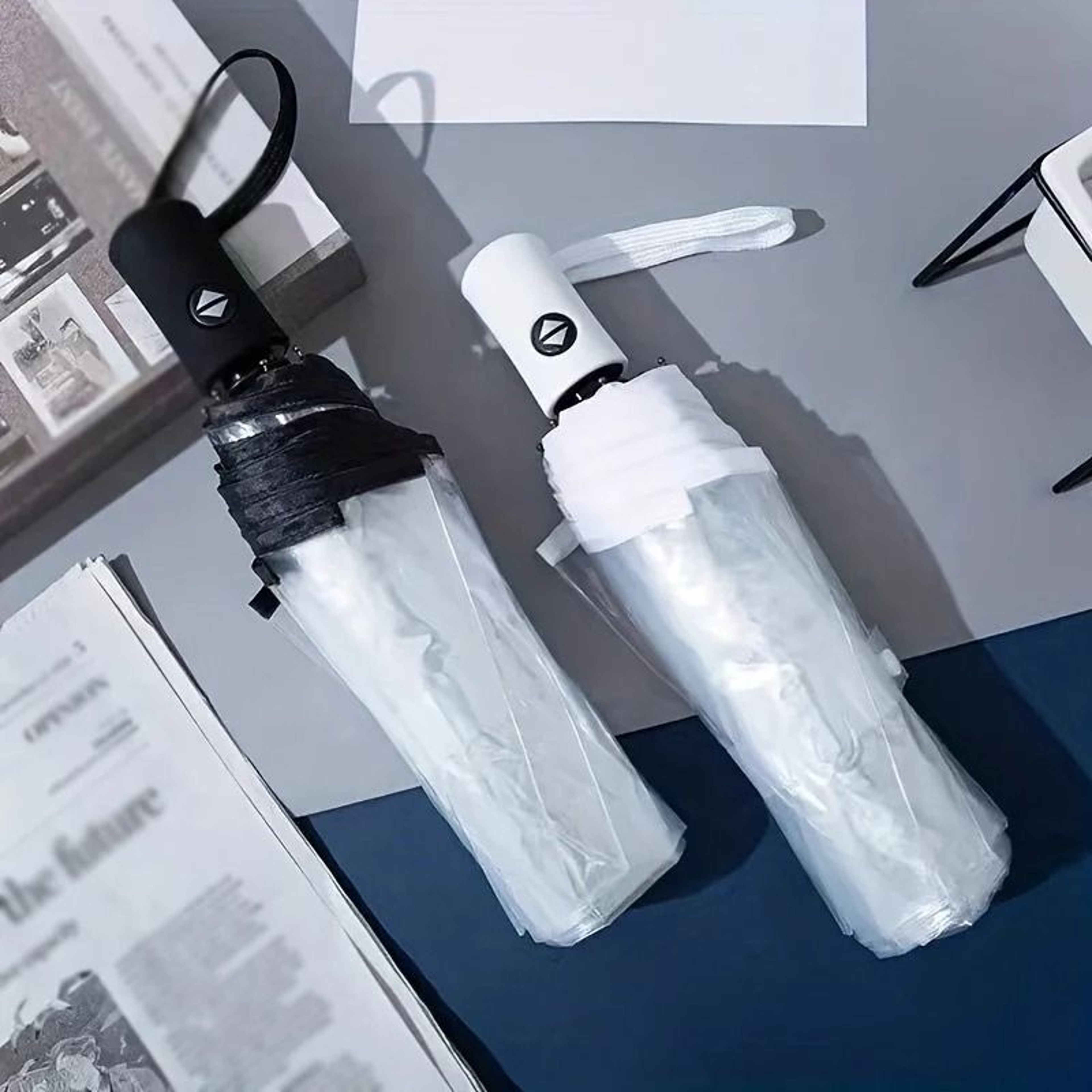 Automatic Transparent Folding Umbrella Lightweight Sun And Rain Protection 4