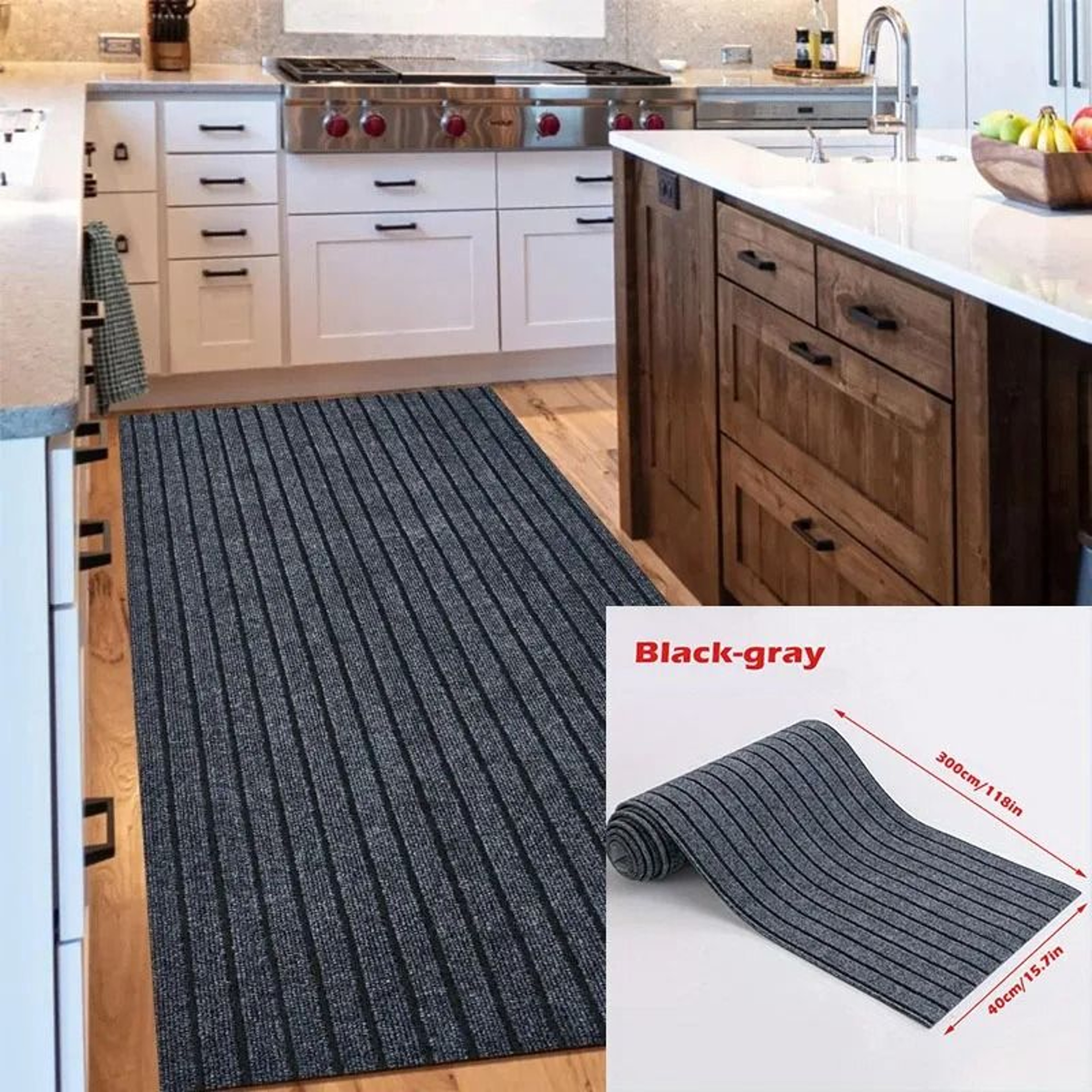 Self Adhesive Non Slip Floor Runner Mat For Kitchen Hallway And Doorway 1