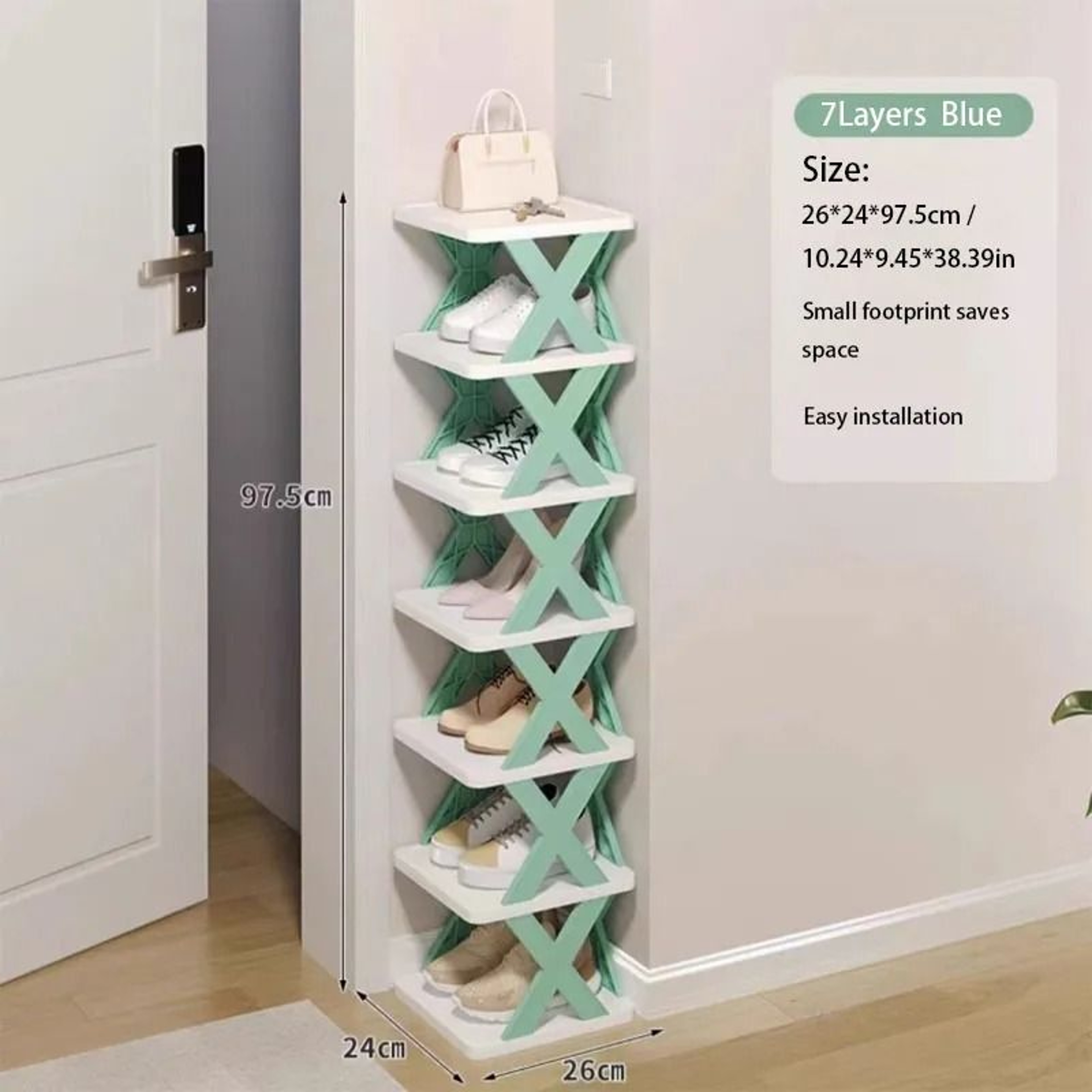 Detachable Multi Layer Shoe Storage Rack Space Saving Home Organizer Shelf 7