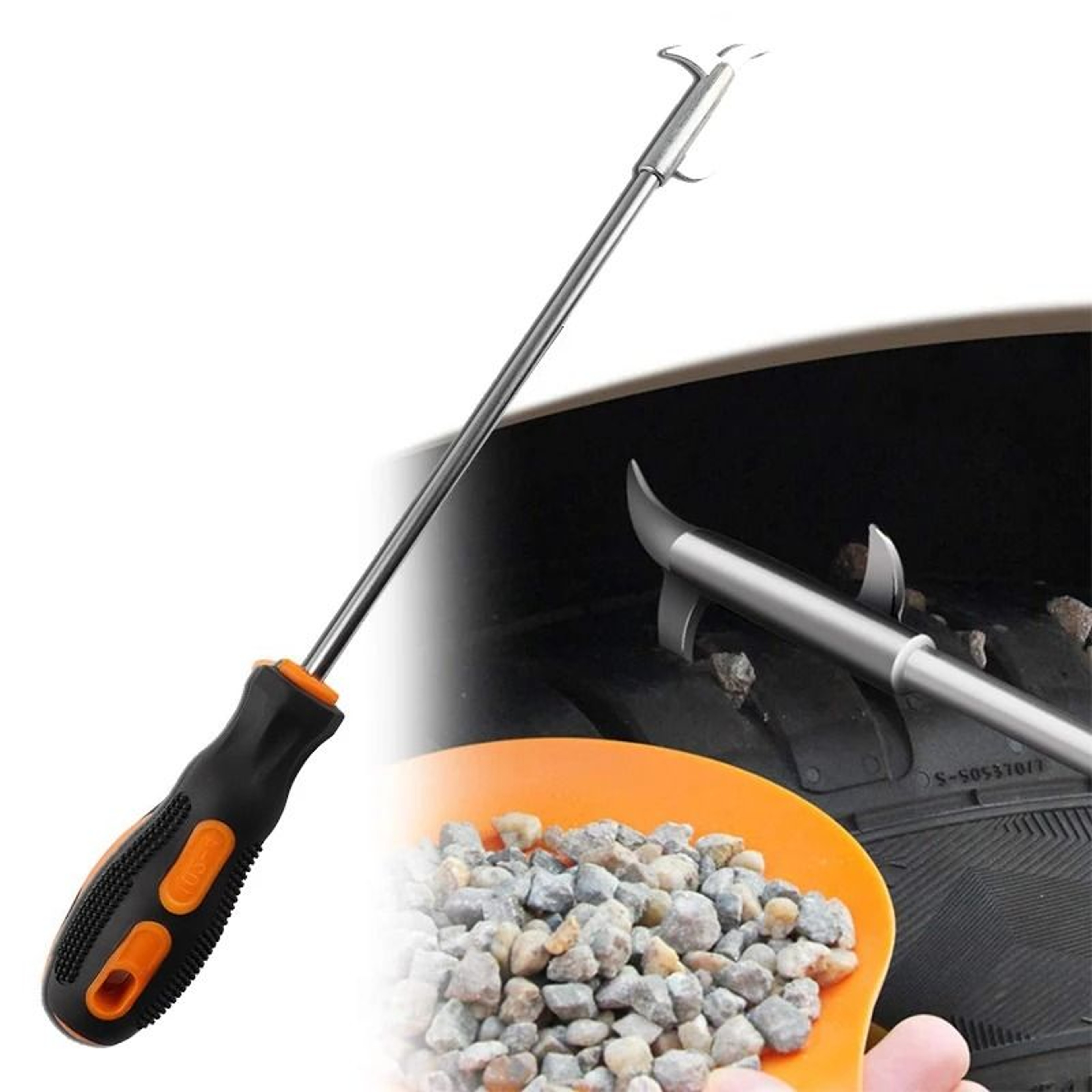 Universal Tire Stone Remover Cleaning Hook Screwdriver Repair Tool 6