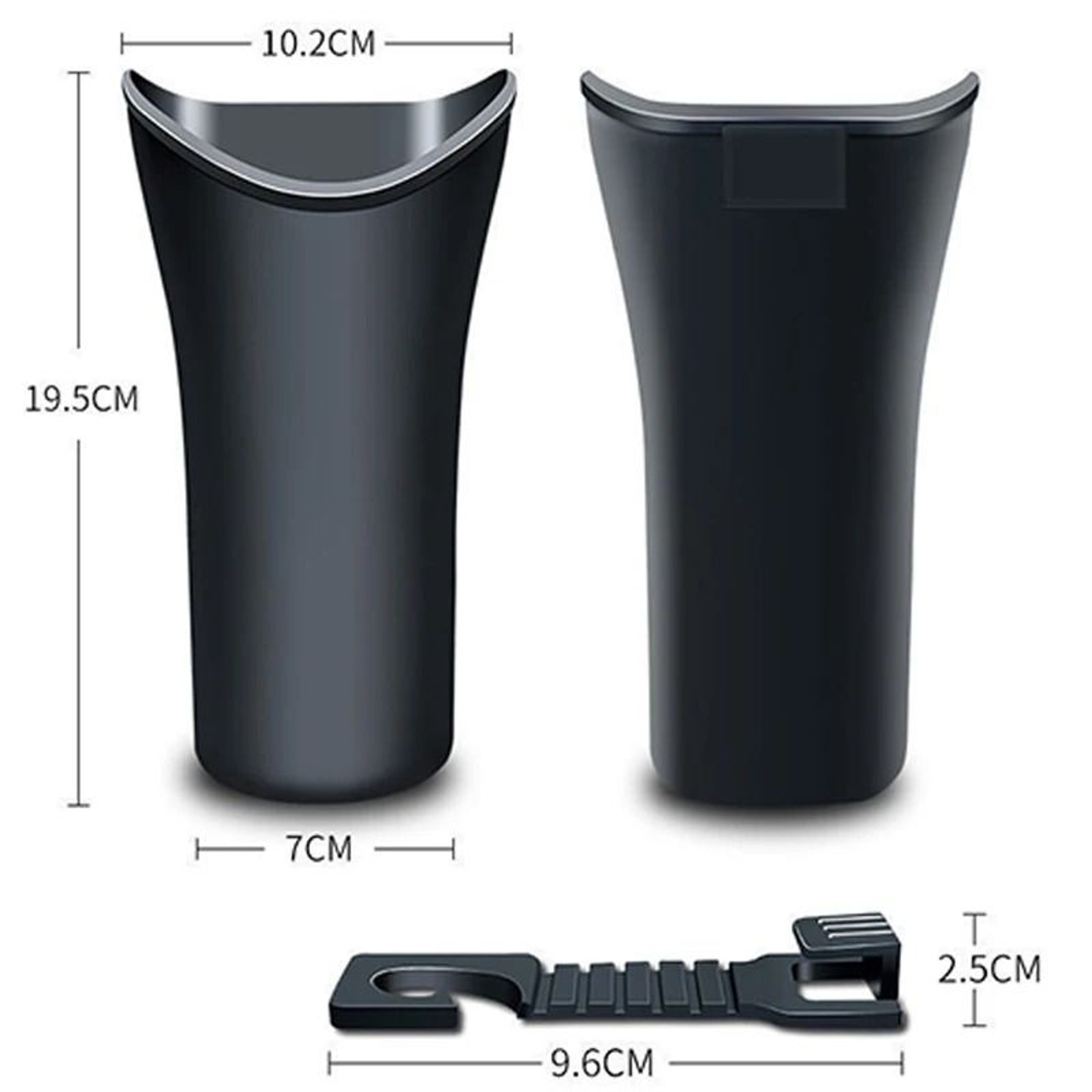 Multifunction Car Umbrella Storage Bucket With Hook Universal Auto Organizer 2