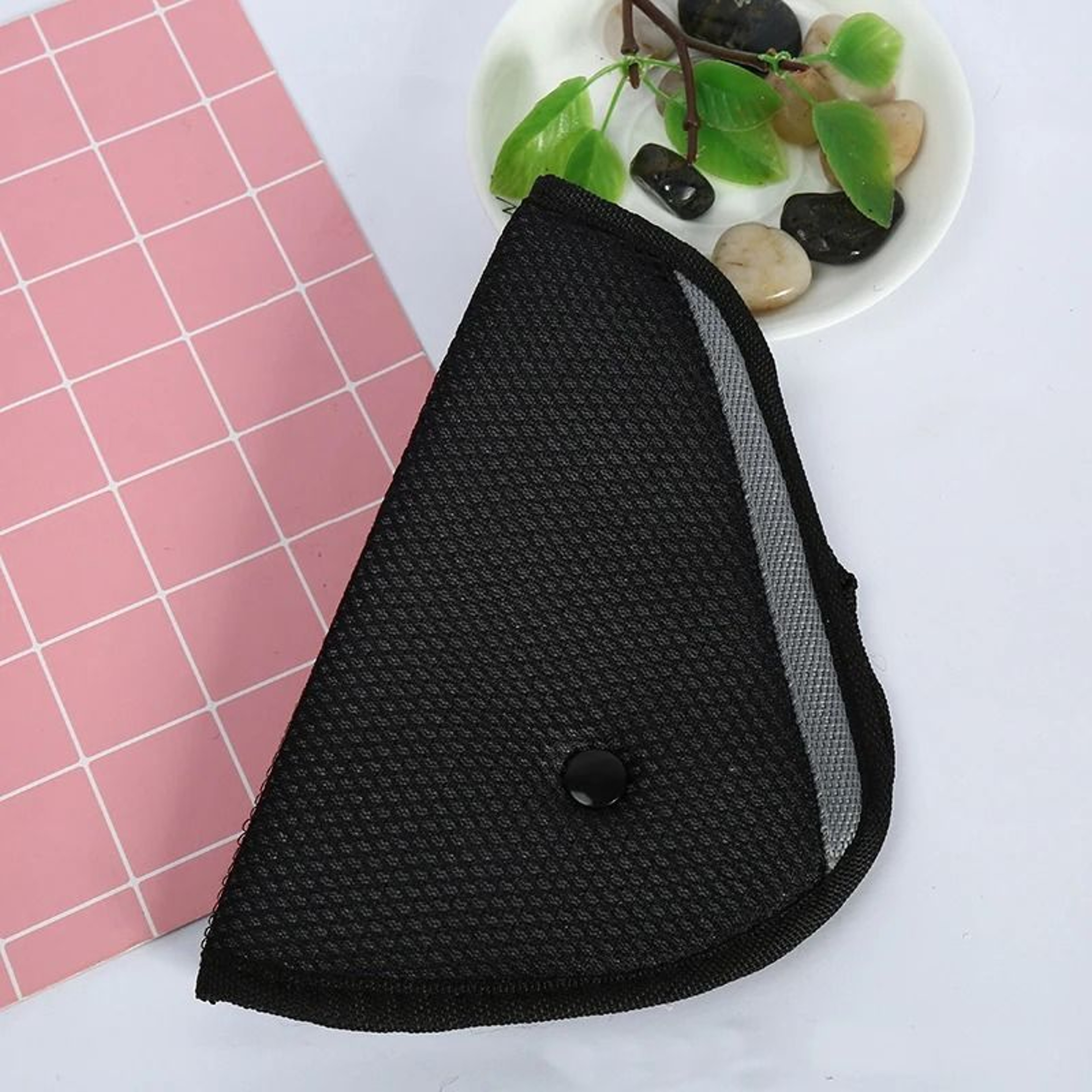 Universal Child Seat Belt Adjuster Triangle Safety Harness For Cars 1