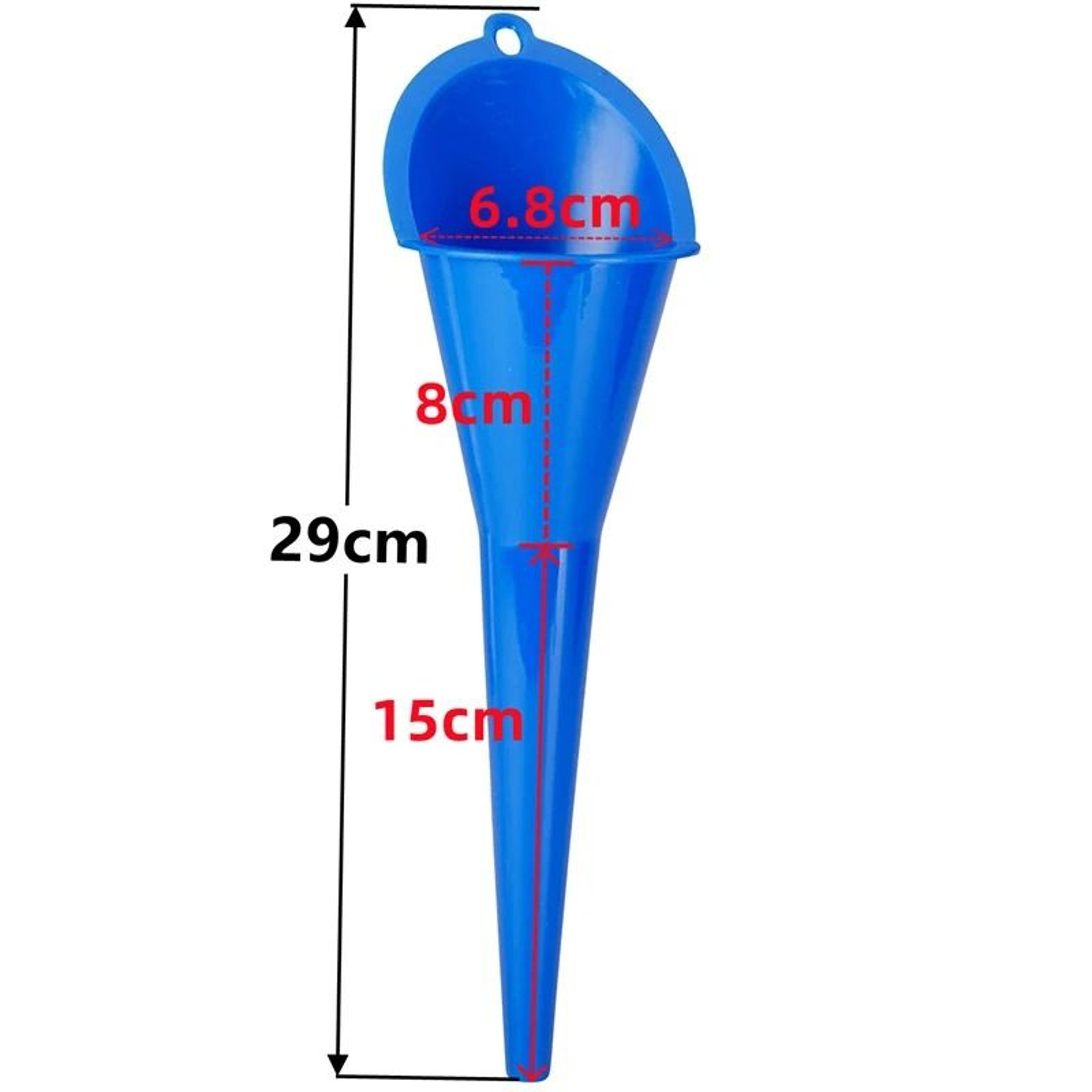 Long Stem Fuel Funnel Anti Splash Gasoline Oil Filling Tool 0