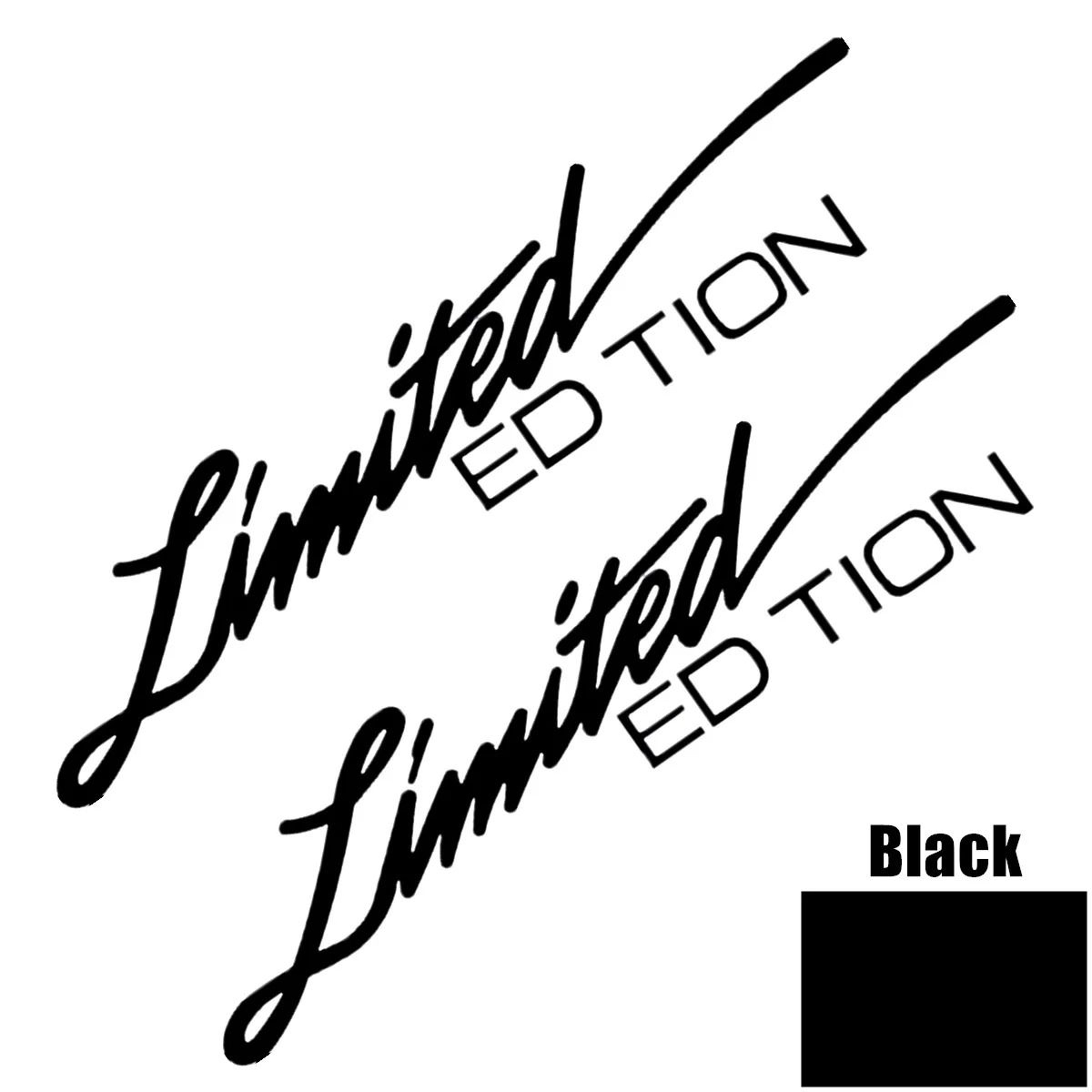 Limited Edition Reflective Vinyl Car Window Stickers Laser Decals 2 Pack 1