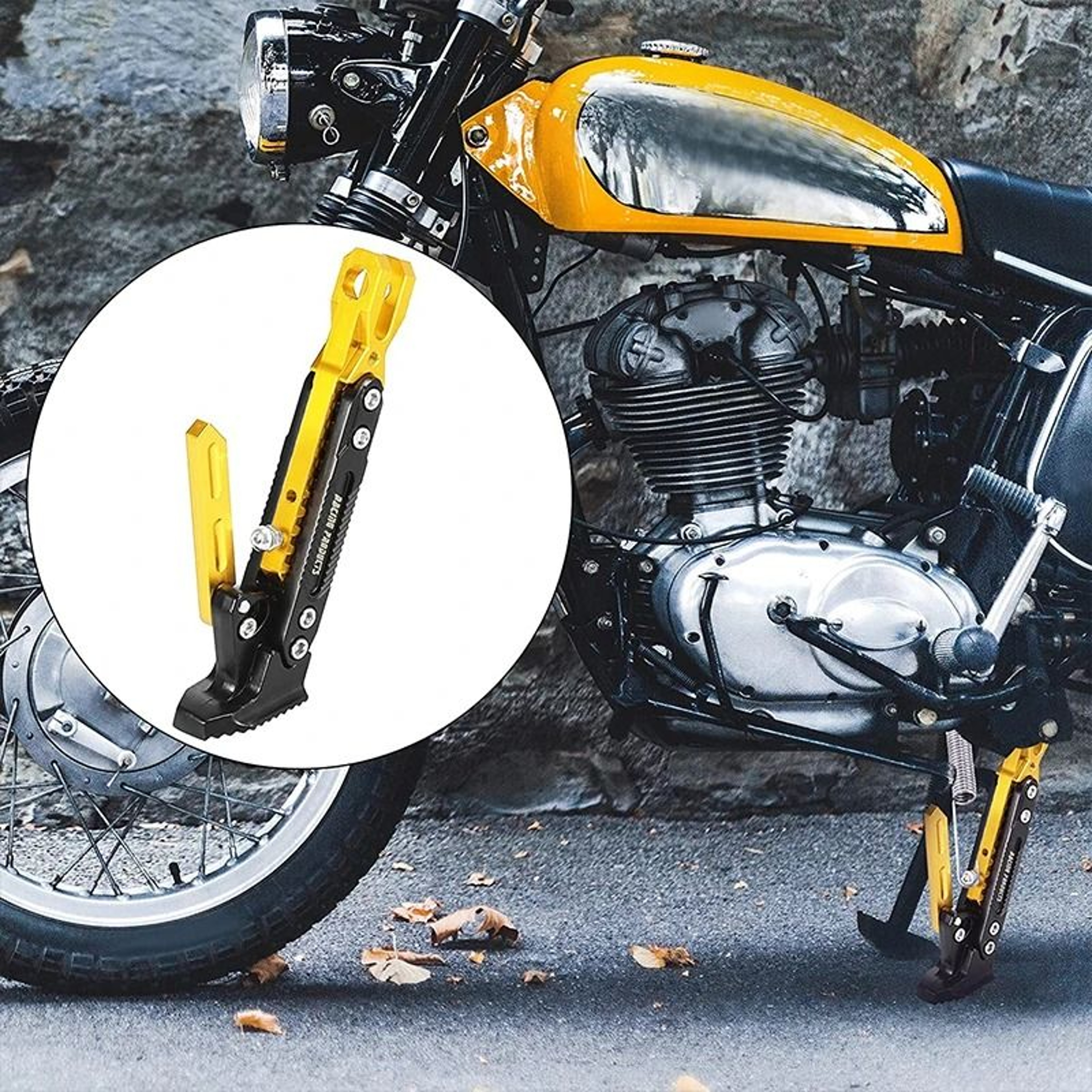 Adjustable Motorcycle Kickstand Side Support Stand For Electric And Gas Motorbikes 11