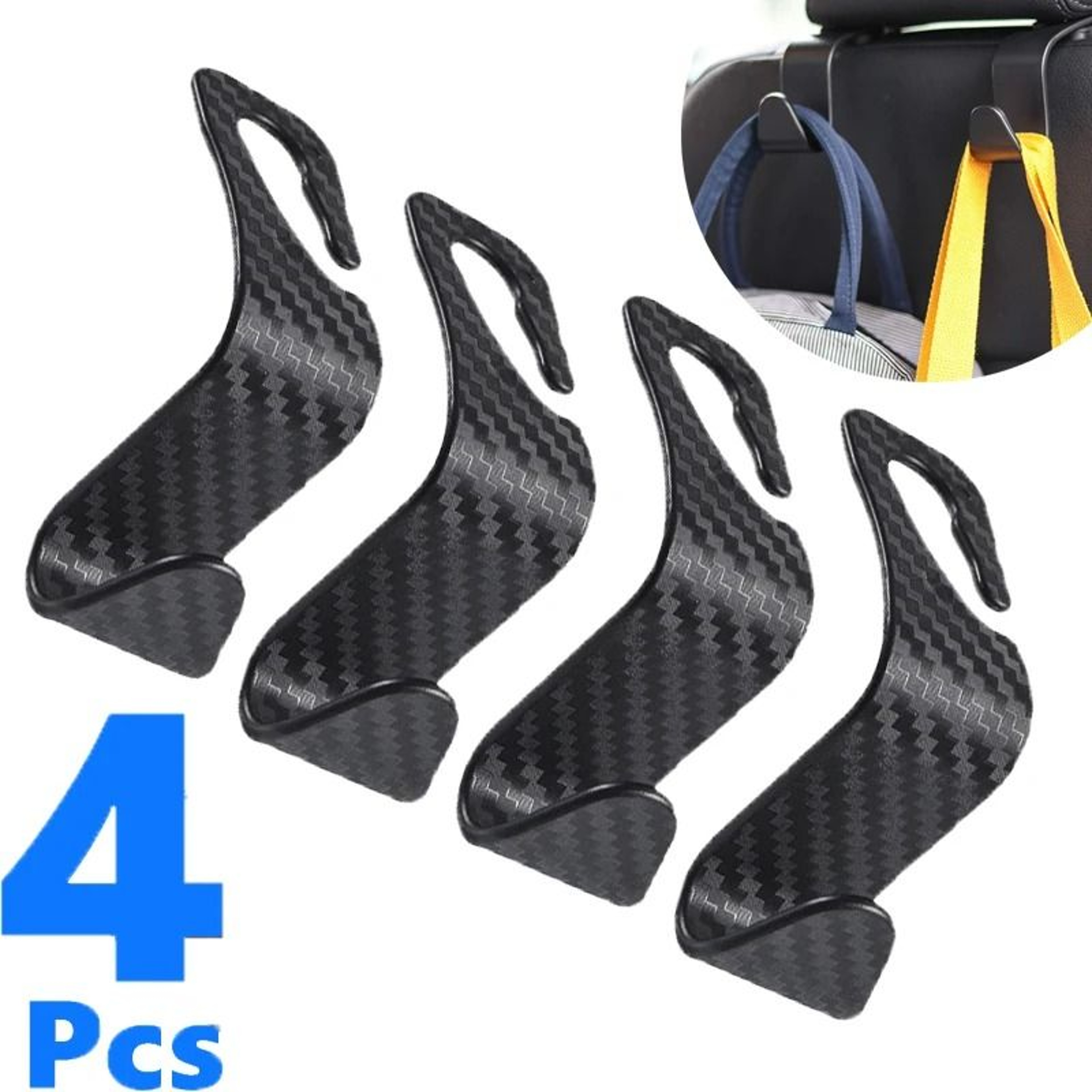 Car Seat Back Hooks Headrest Hanger Organizer For Bags And Groceries 9